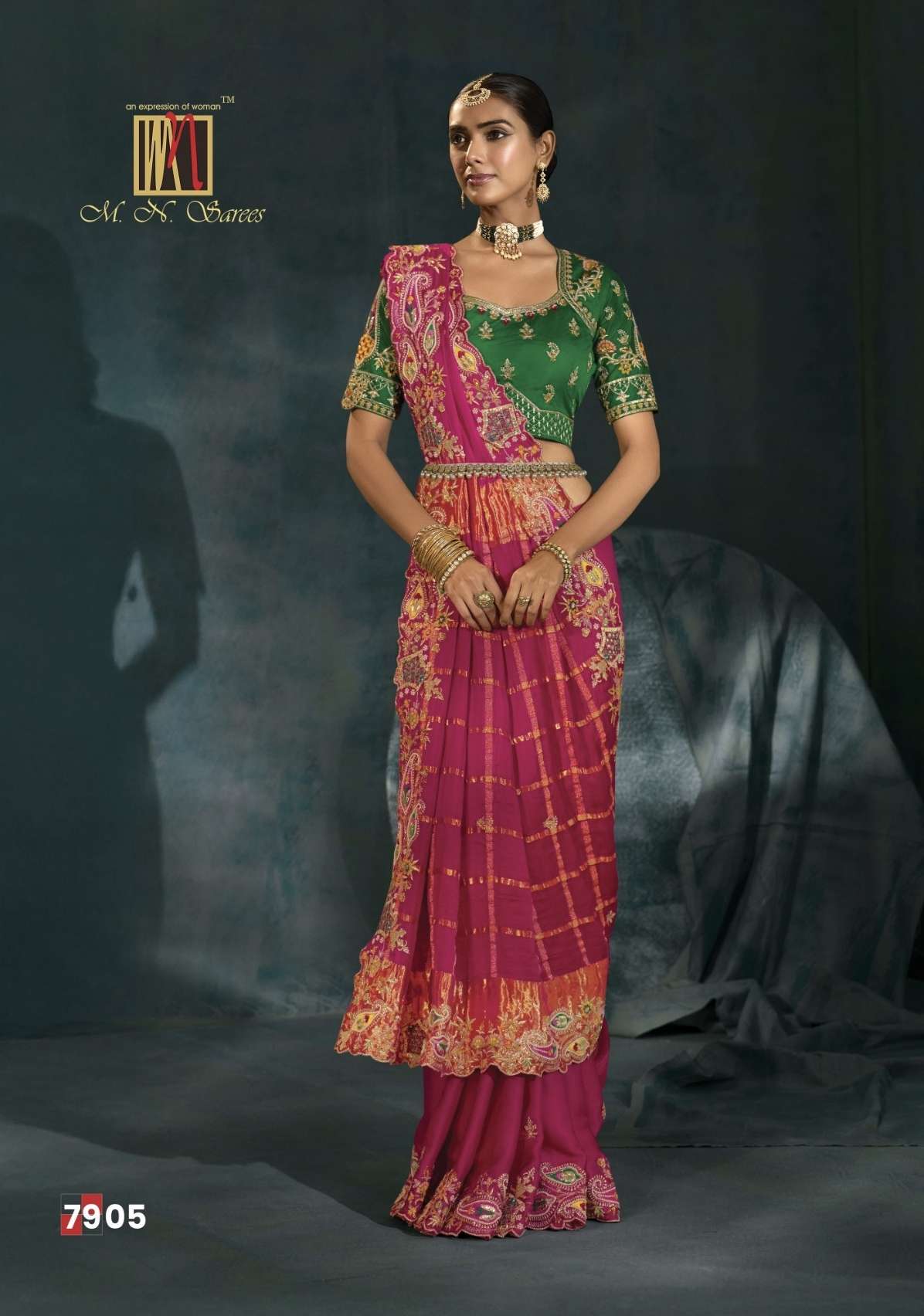 SHAHI POSHAK by M N saree Collection manufacturer surat 