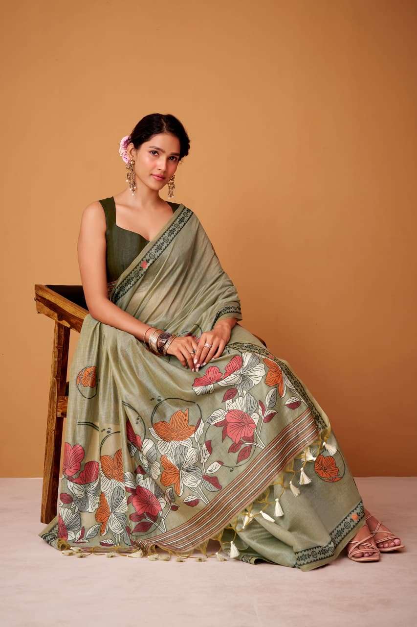 SILVER PEARLS SILK by RajPath Fabric saree Collection manufacturer surat 