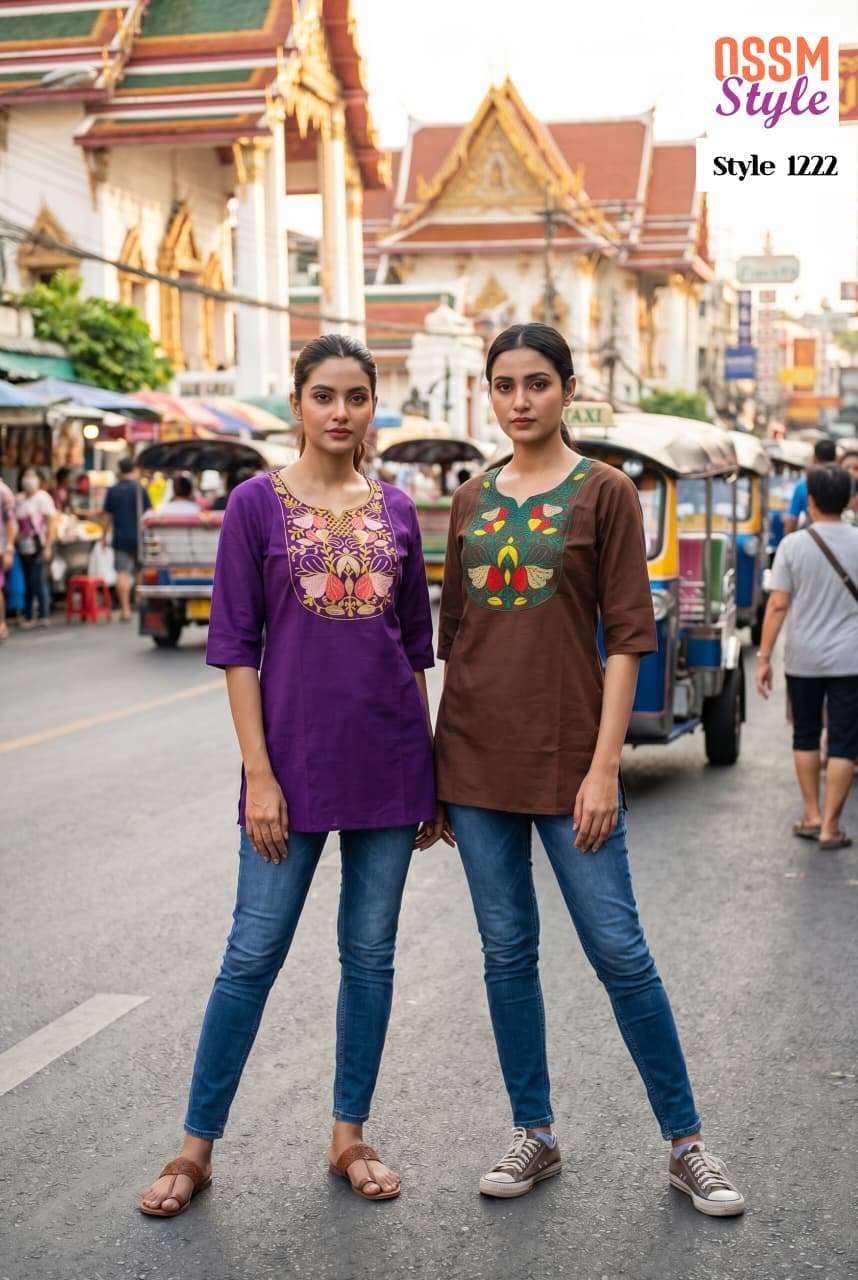 Style no1222 kurti collection manufacturers surat 