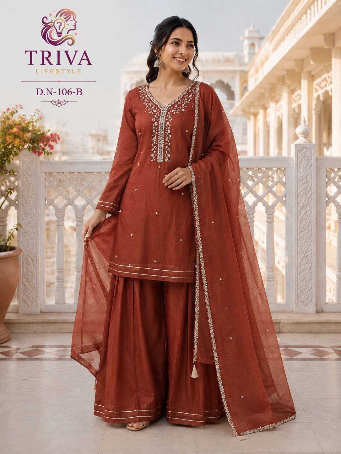 TRIVA LIFESTYLE 106 kurti collection manufacturers surat 
