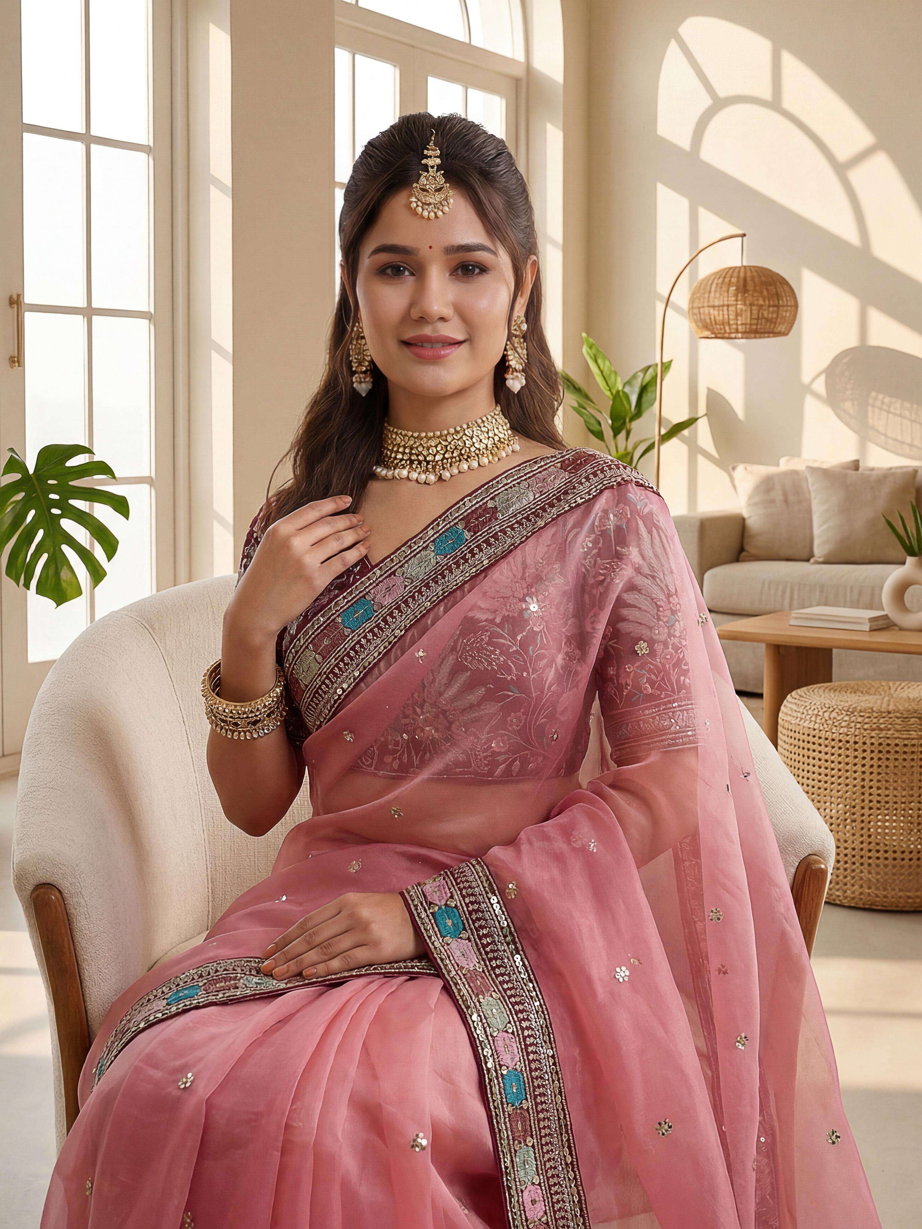 Zarivaah Orgenza Silk saree Collection manufacturer surat 