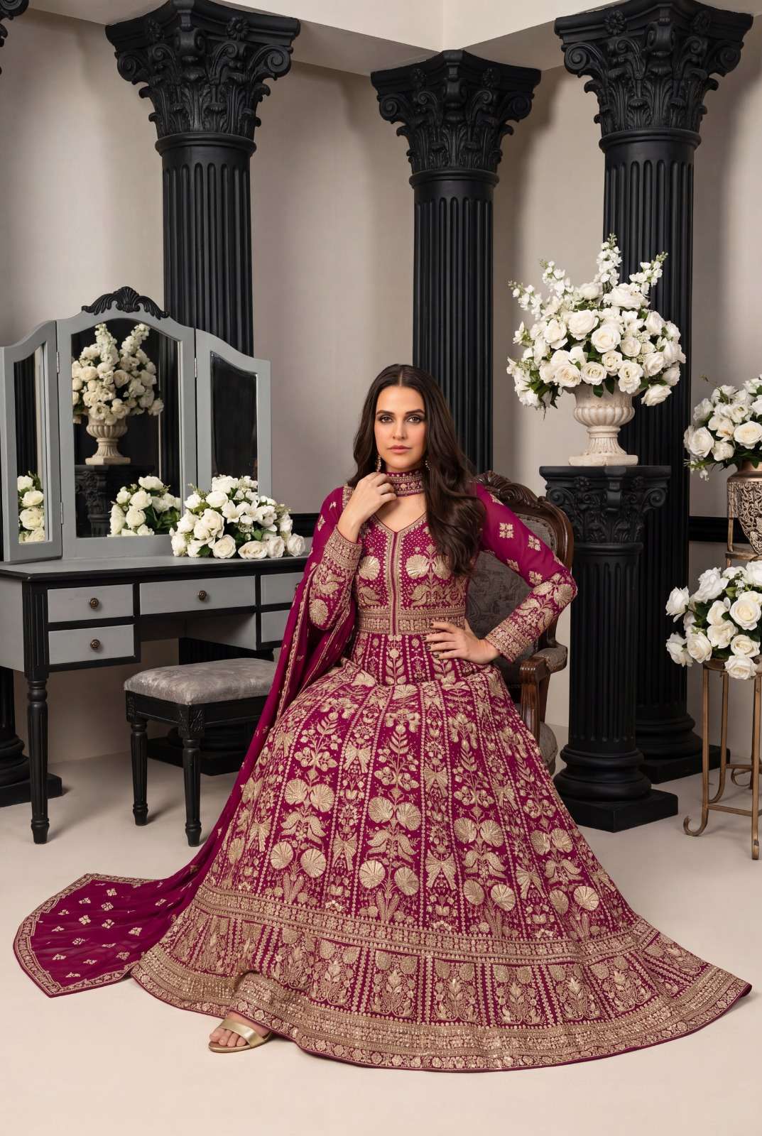 AAHIRA by AURRAA DESIGNER gown collection manufacturers surat 