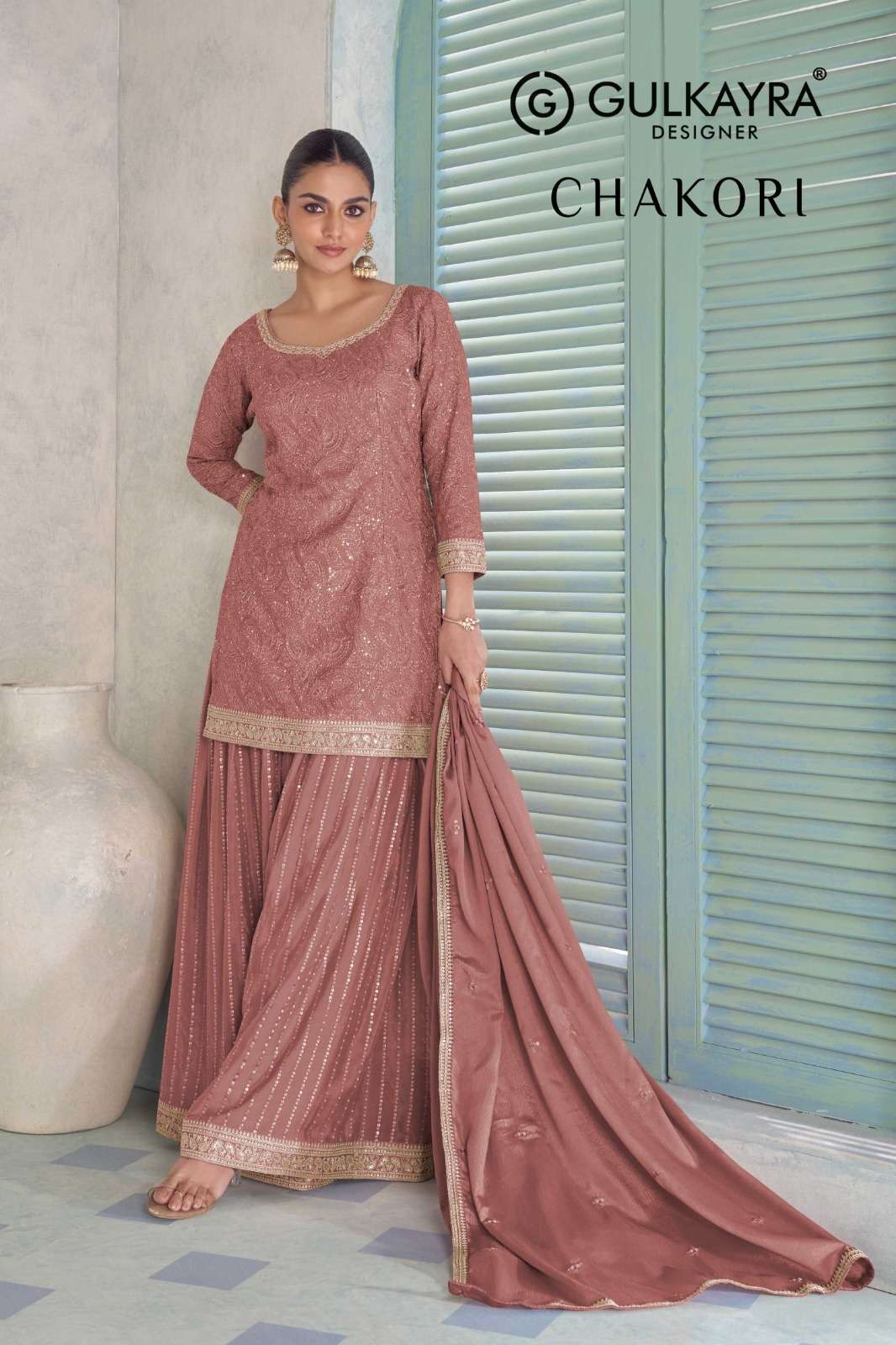 CHAKORI SERIES 7635 by GULKAYRA suit collection manufacturers surat 