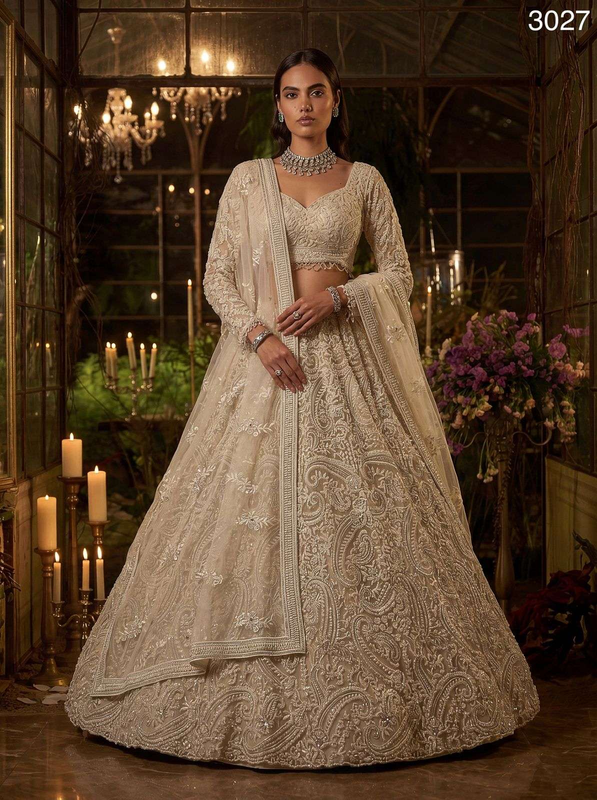 Code 3027 lehenga choli collection manufacturers surat 