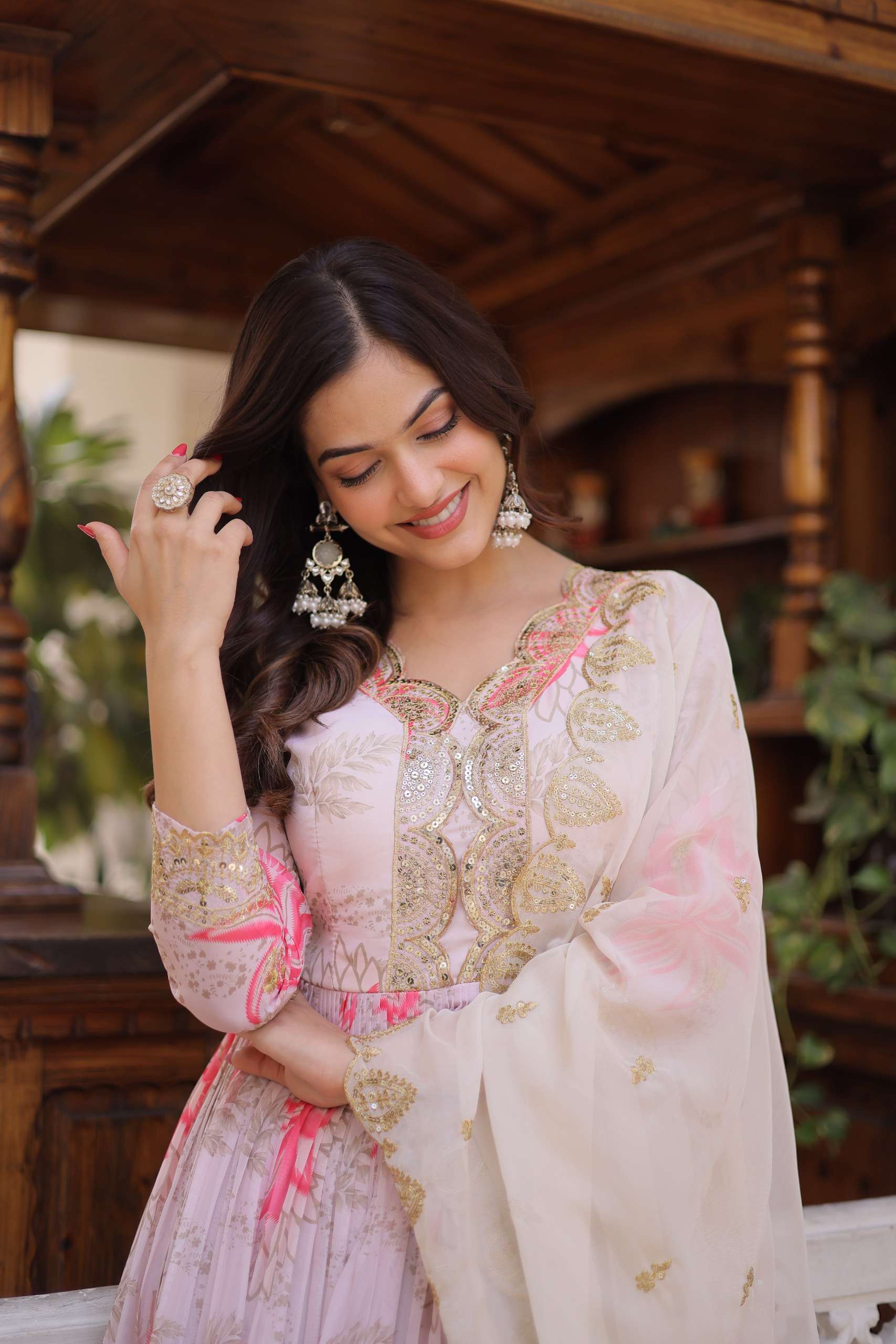 Code KA 1243 READYMADE GOWN WITH DUPATTA collection manufacturers surat 