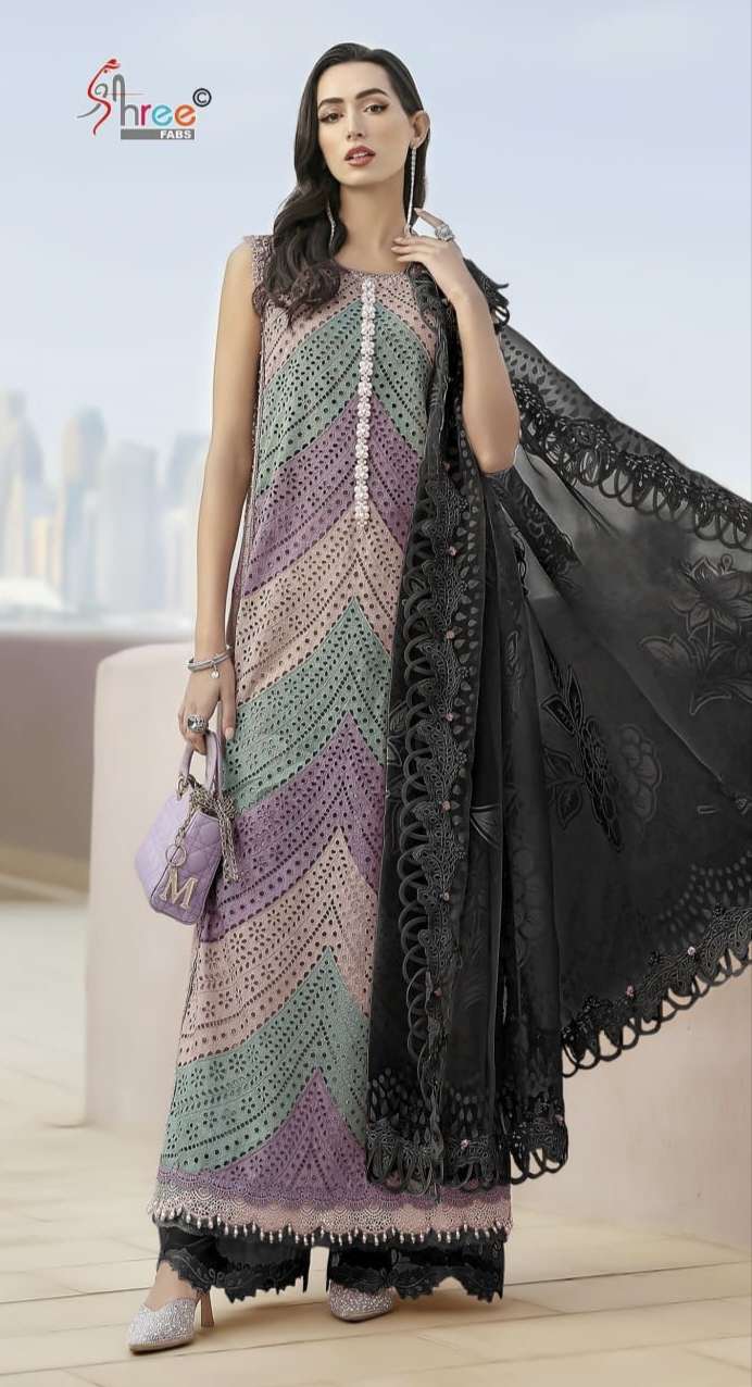 D NO SF 5630 A by SHREE FAB suit collection manufacturers surat 