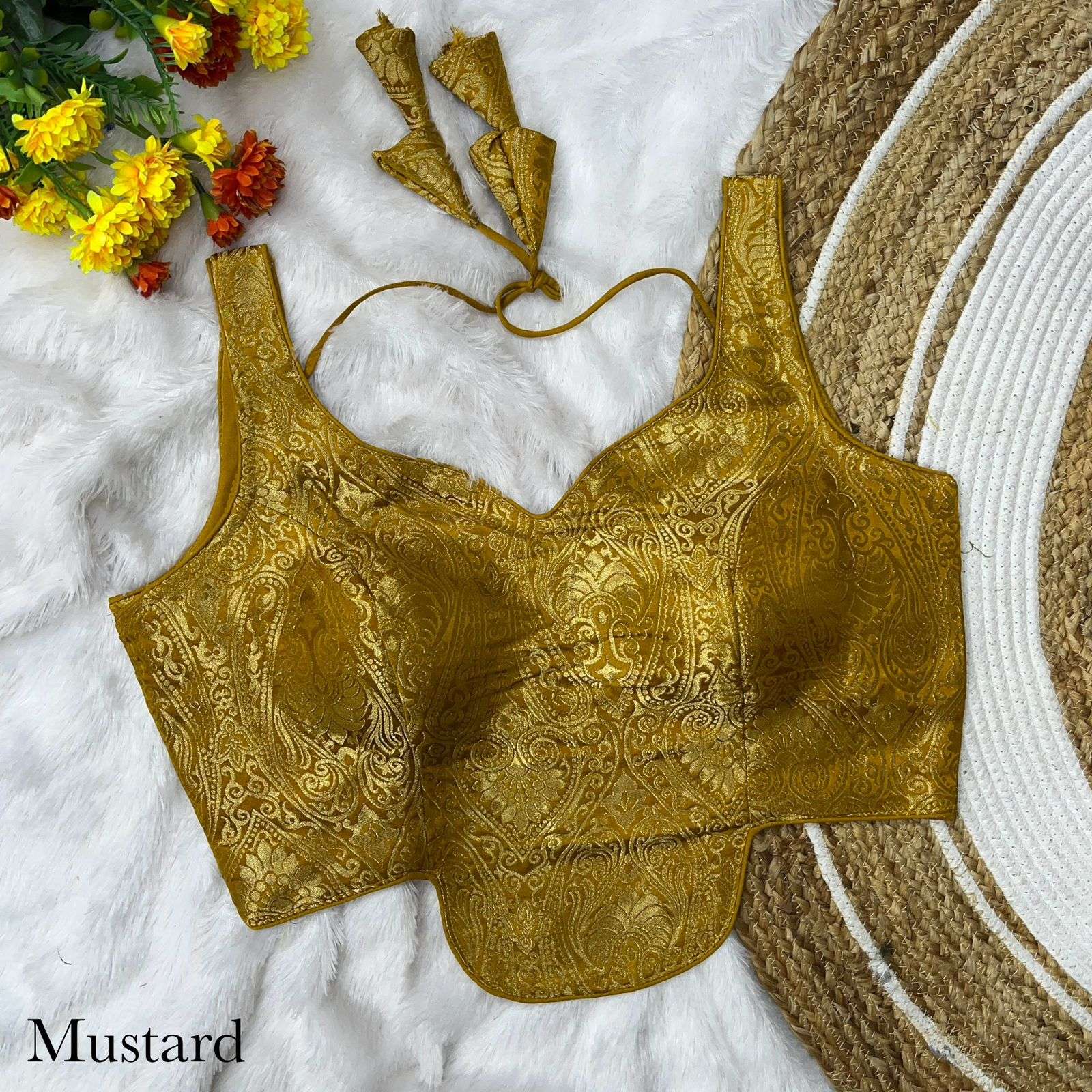 Design Brasso Jequard blouse collection manufacturers surat 