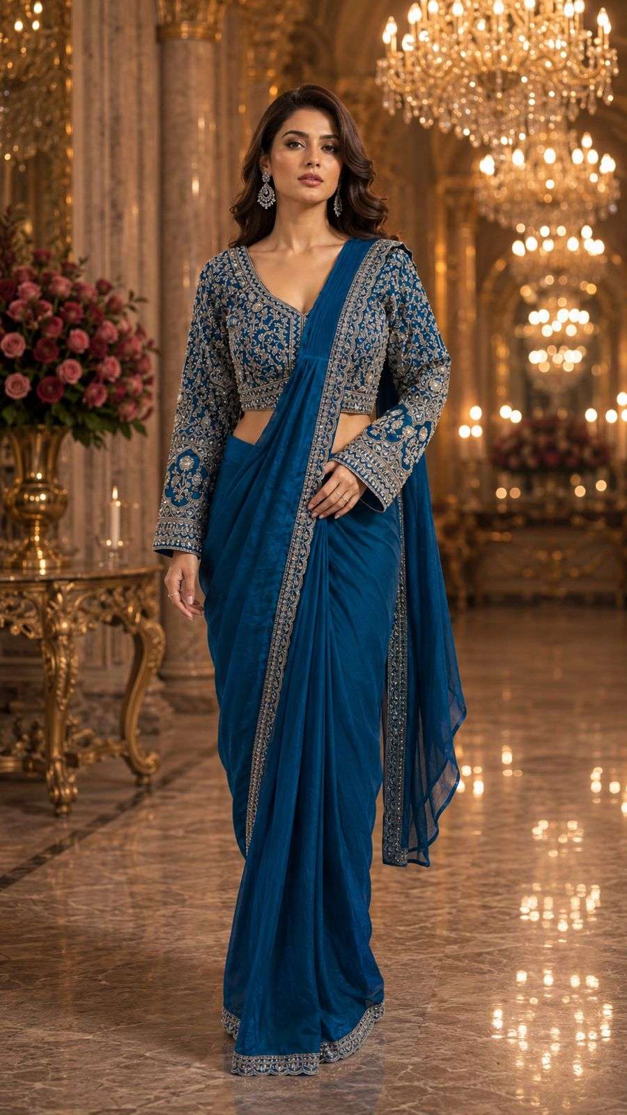DESIGN NO A522 READY TO WEAR SAREE collection manufacturers surat 