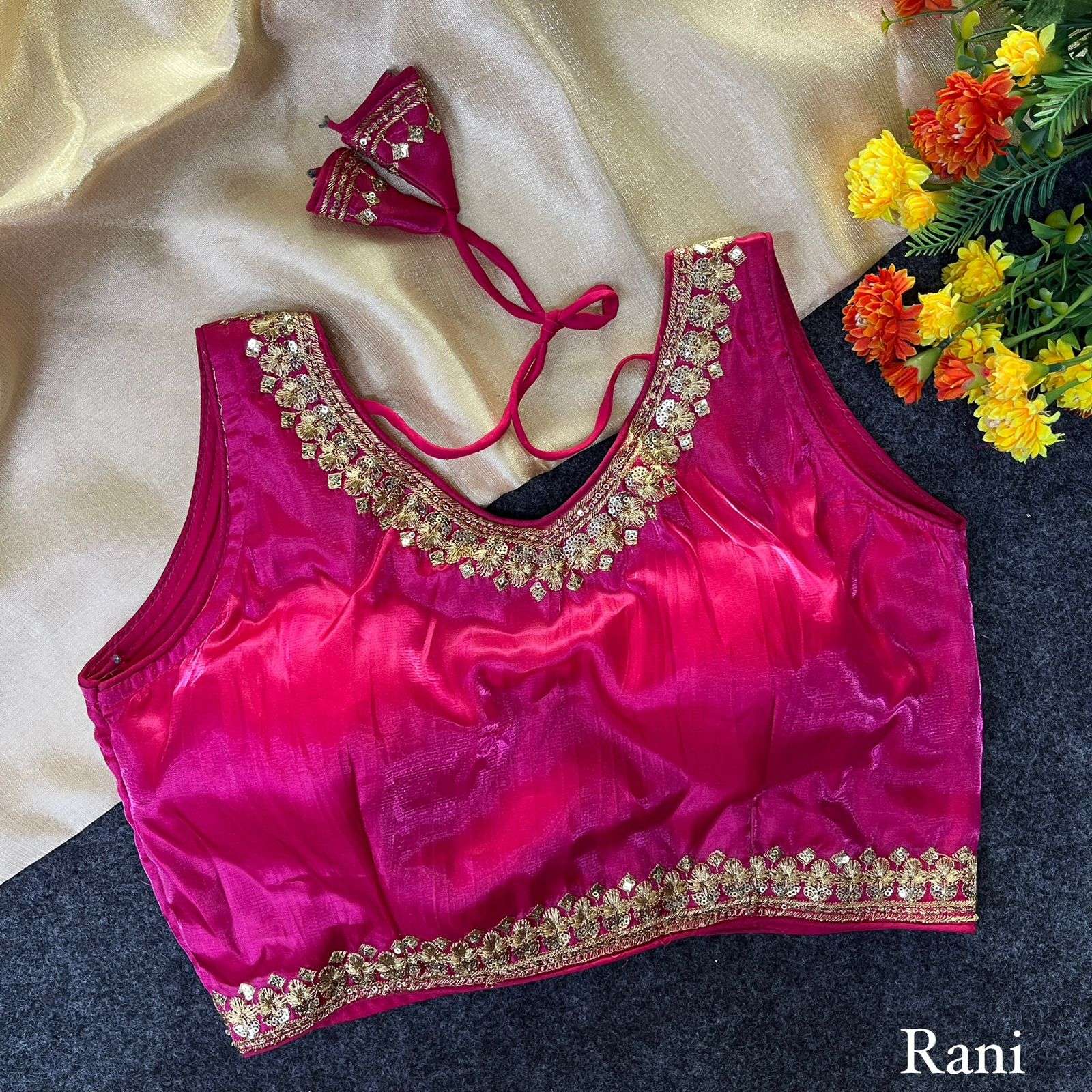 Design ZC Round Neack Blouse collection manufacturers surat 