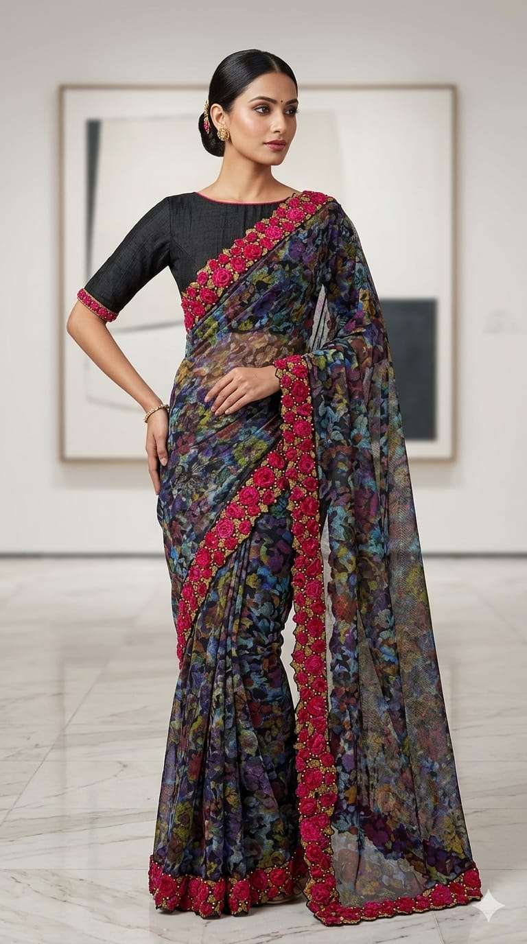 FANCY SAREES by MN saree Collection manufacturer surat 