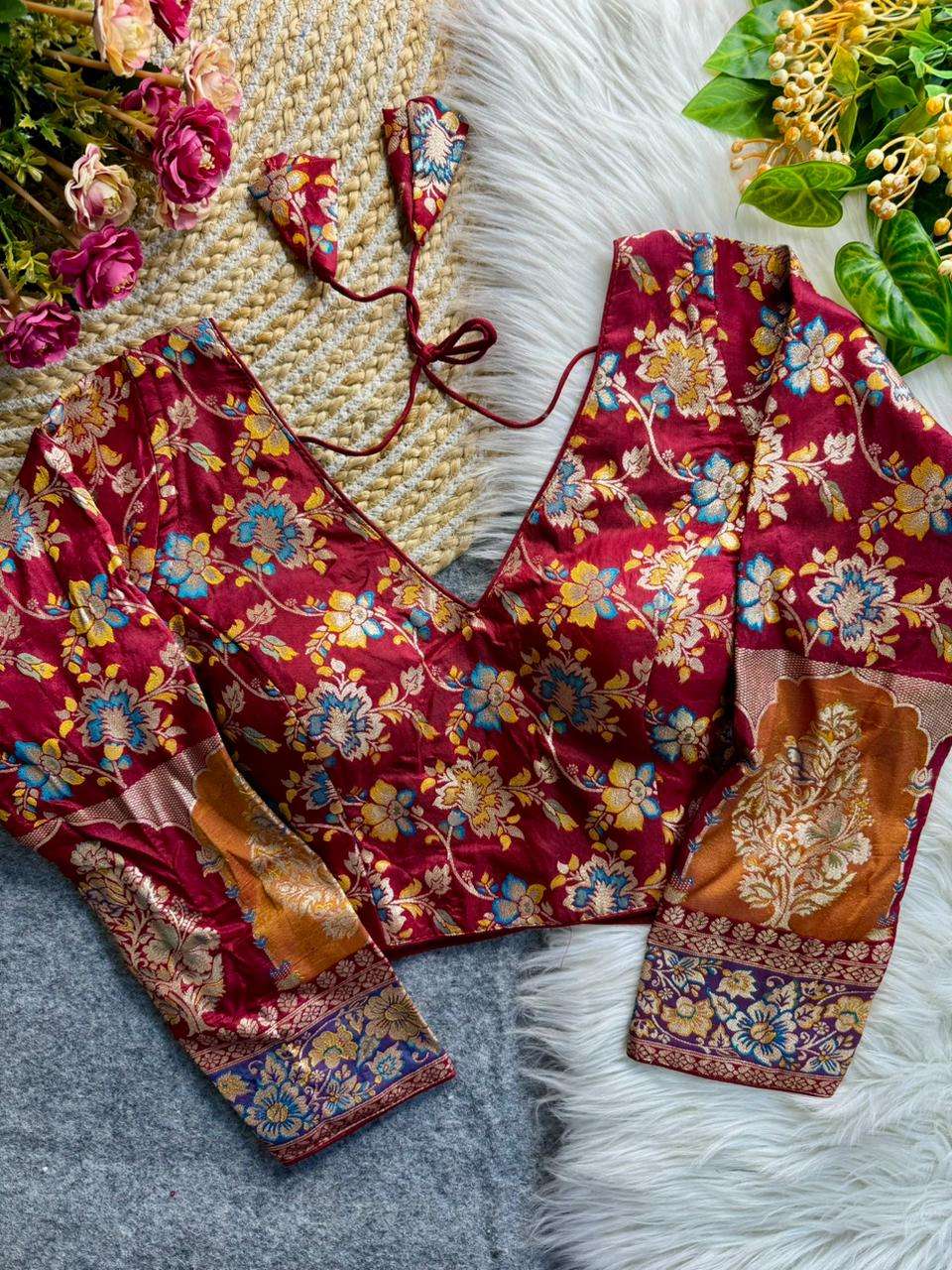 Heavy Banarasi Fab blouse collection manufacturers surat 