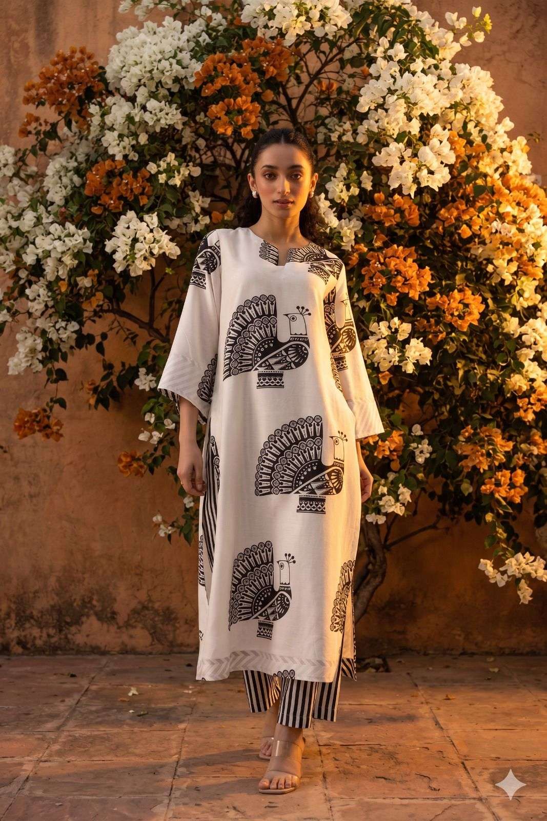 Ivory 88 Whisper long kurta Co ord Set collection manufacturers surat 