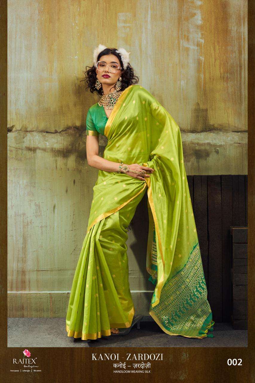 KANOI ZARDOZI by Rajtex fabric saree Collection manufacturer surat 