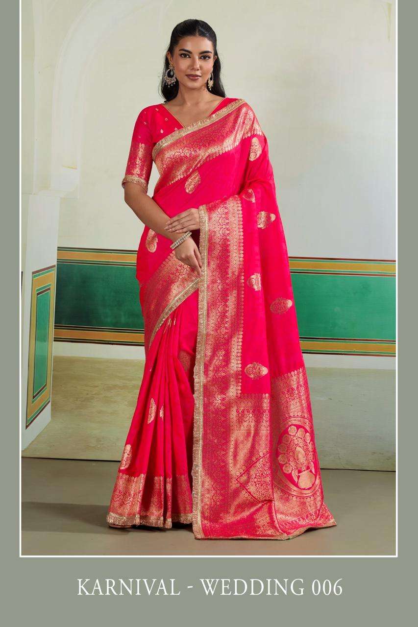 KARNIVAL WEDDING RAJTEX FABRIC saree Collection manufacturer surat 