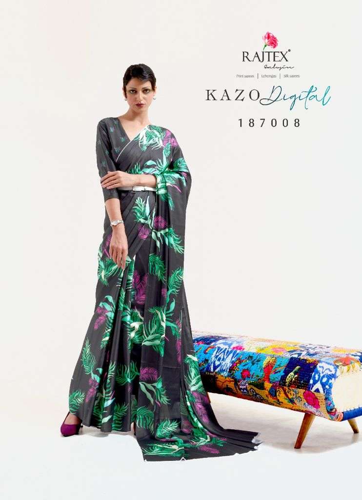 KAZO DIGITAL SERIES 187001 TO 187011 By RAJTEX saree Collection manufacturer surat 