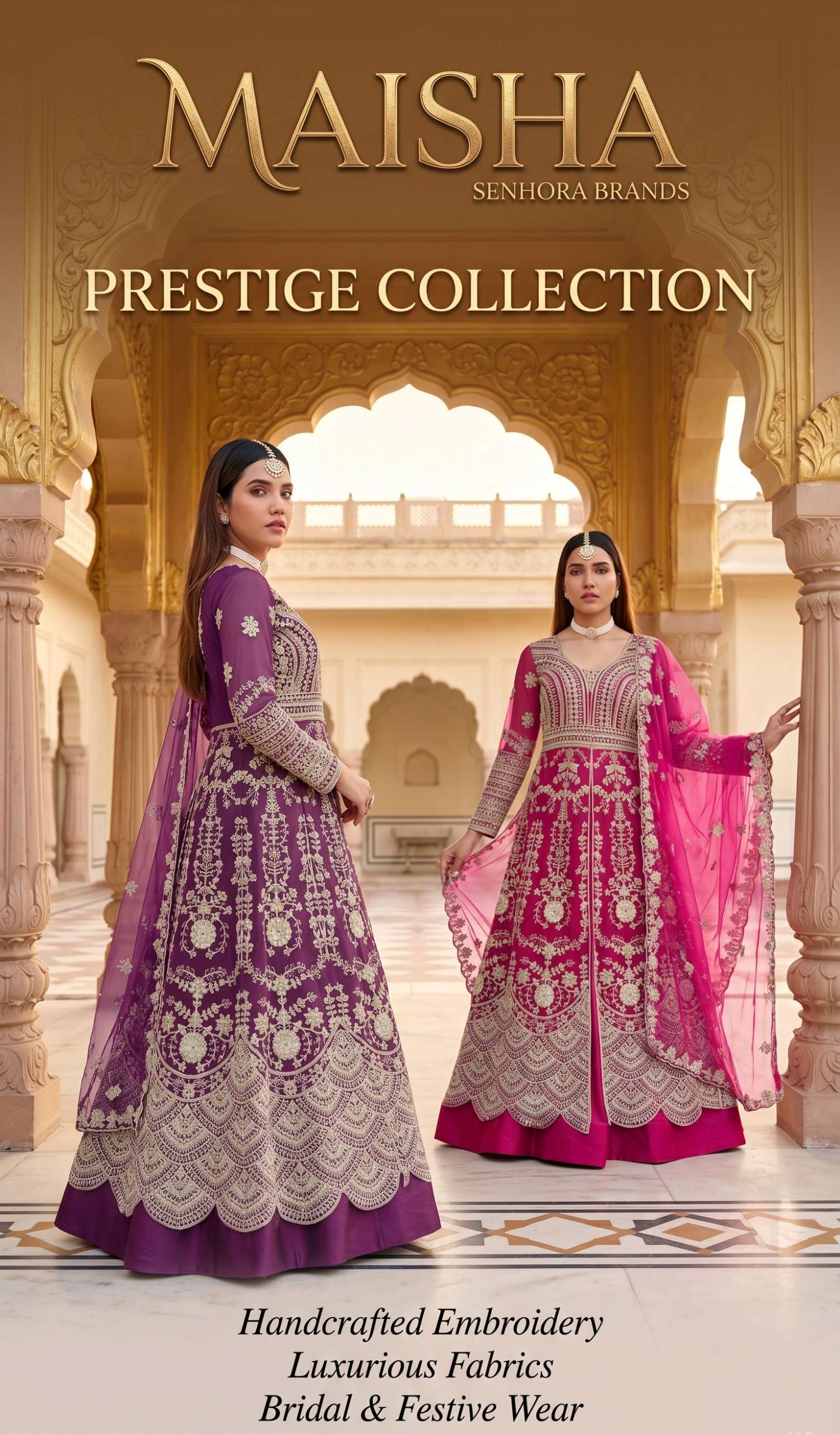 MAISHA by SENHORA ANARKALI SUIT collection manufacturers surat 