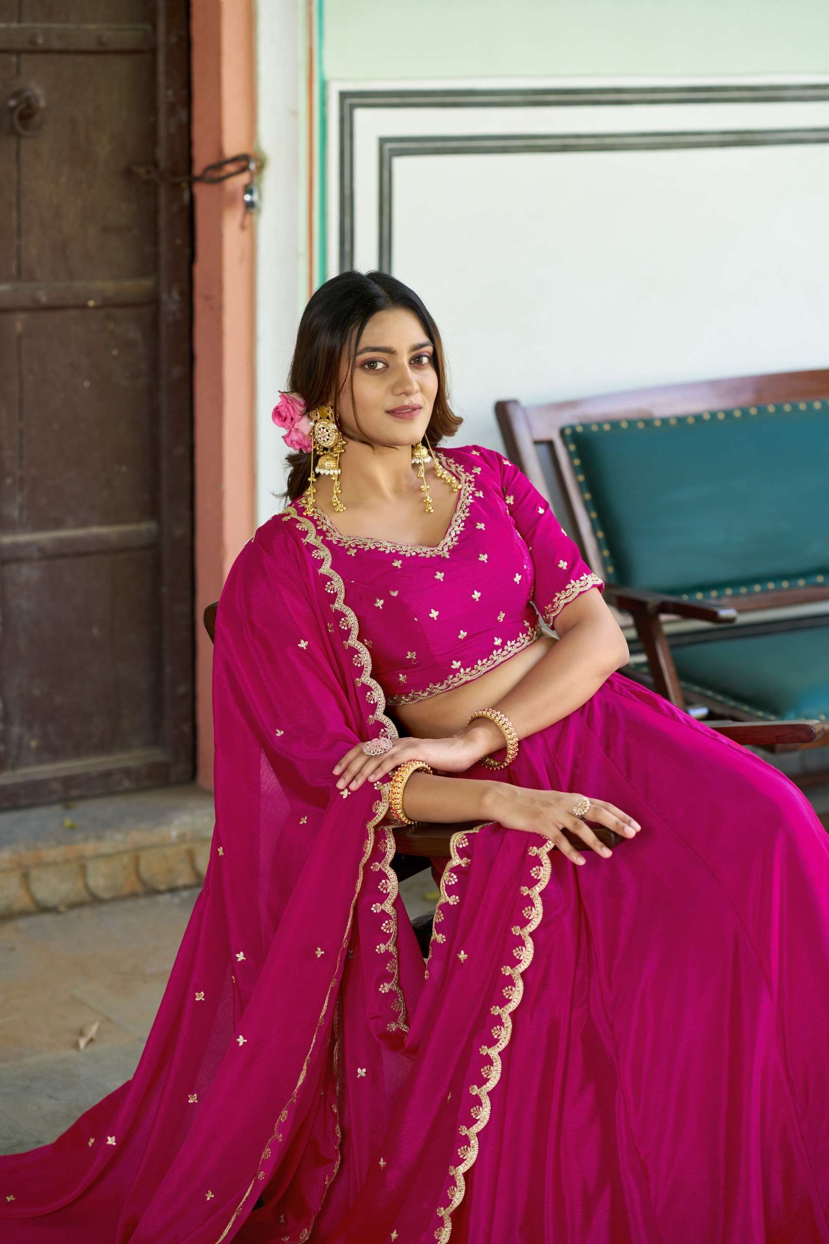 MEHERVA Chinon lehenga choli collection manufacturers surat 