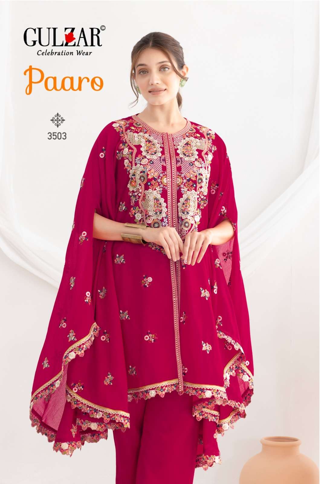 PAARO vol 1 D no 3501 3503 by GULZAR suit collection manufacturers surat 