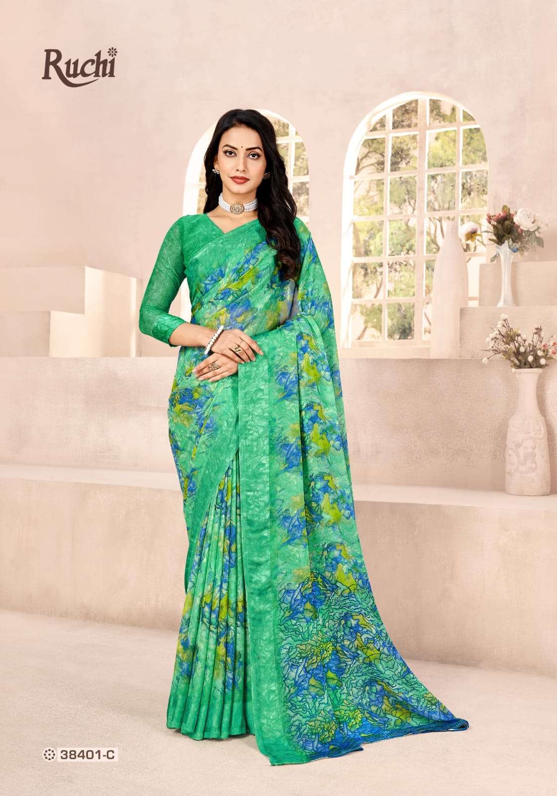 RED VELVET VOL 41 SERIES 38401A TO 38403D By RUCHI saree Collection manufacturer surat 