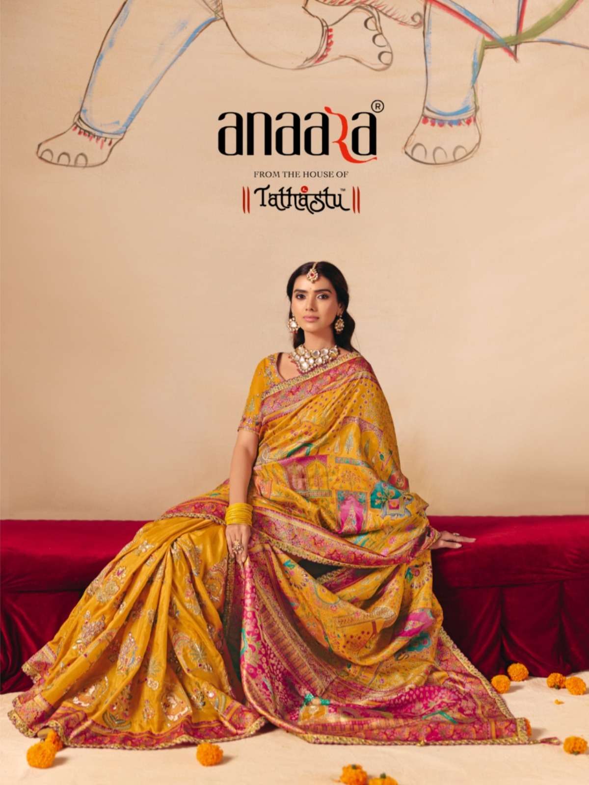 Series  8201 to 8212 Anaara by Tathasu saree Collection manufacturer surat 
