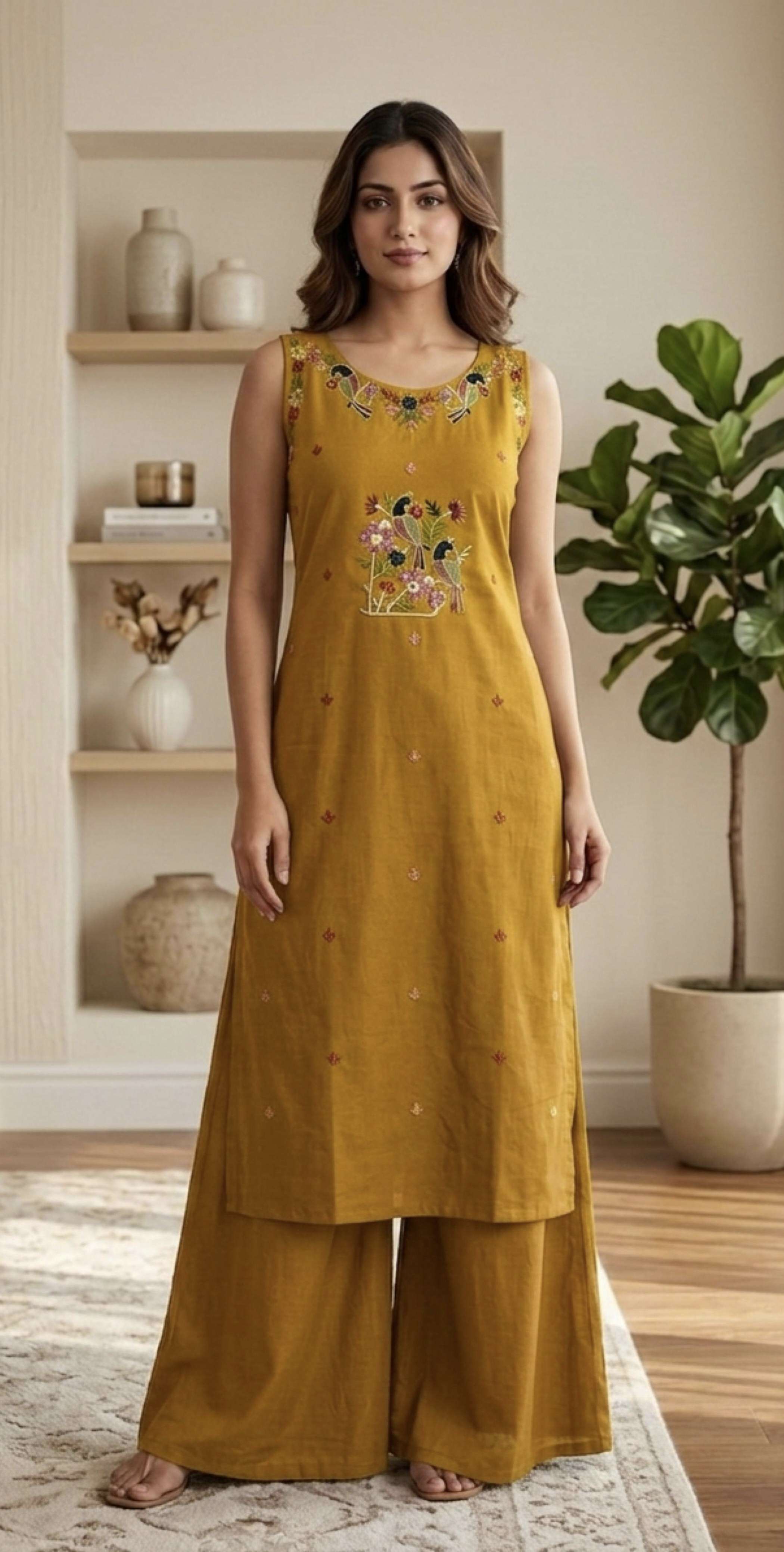 Sleevless 1 Kurti Plazzo collection manufacturers surat 