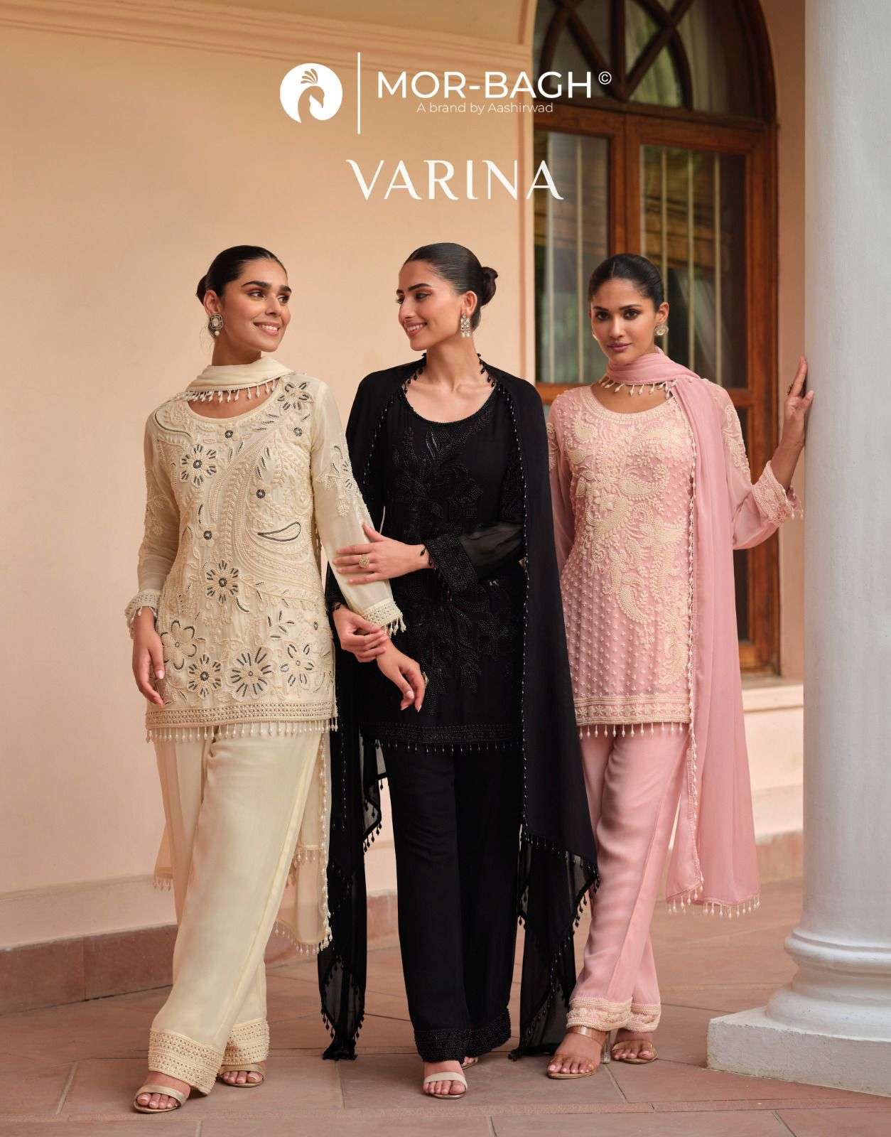VARINA vol 1 by AASHIRWAD CREATION suit collection manufacturers surat 