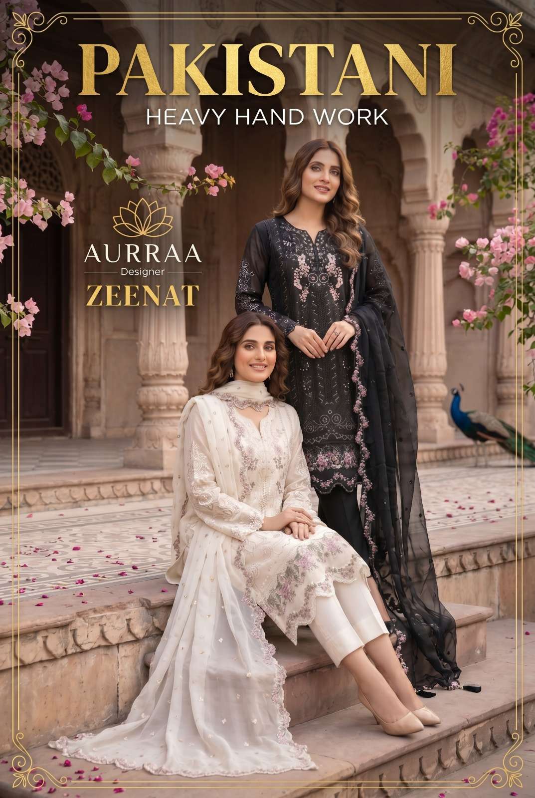ZEENAT by AURRAA DESIGNER kurti collection manufacturers surat 