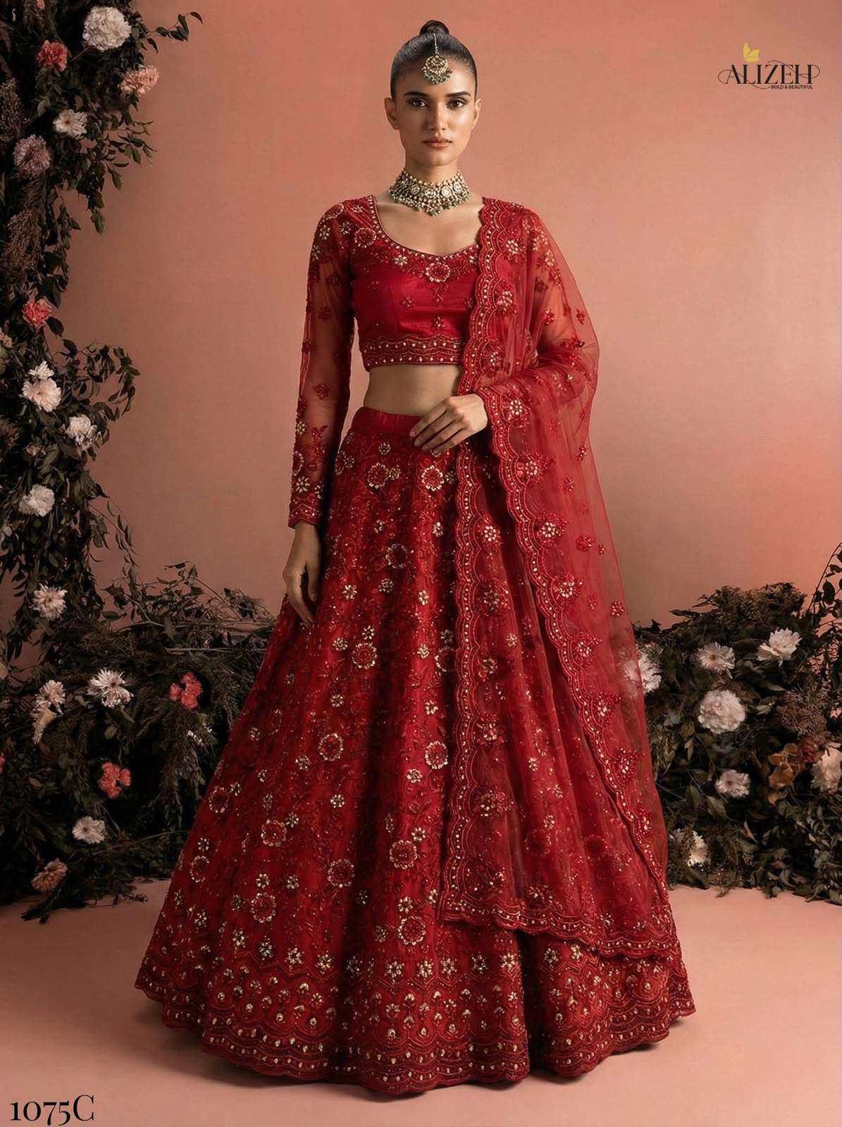 1075 by ALIZEH lehenga choli collection manufacturers surat 