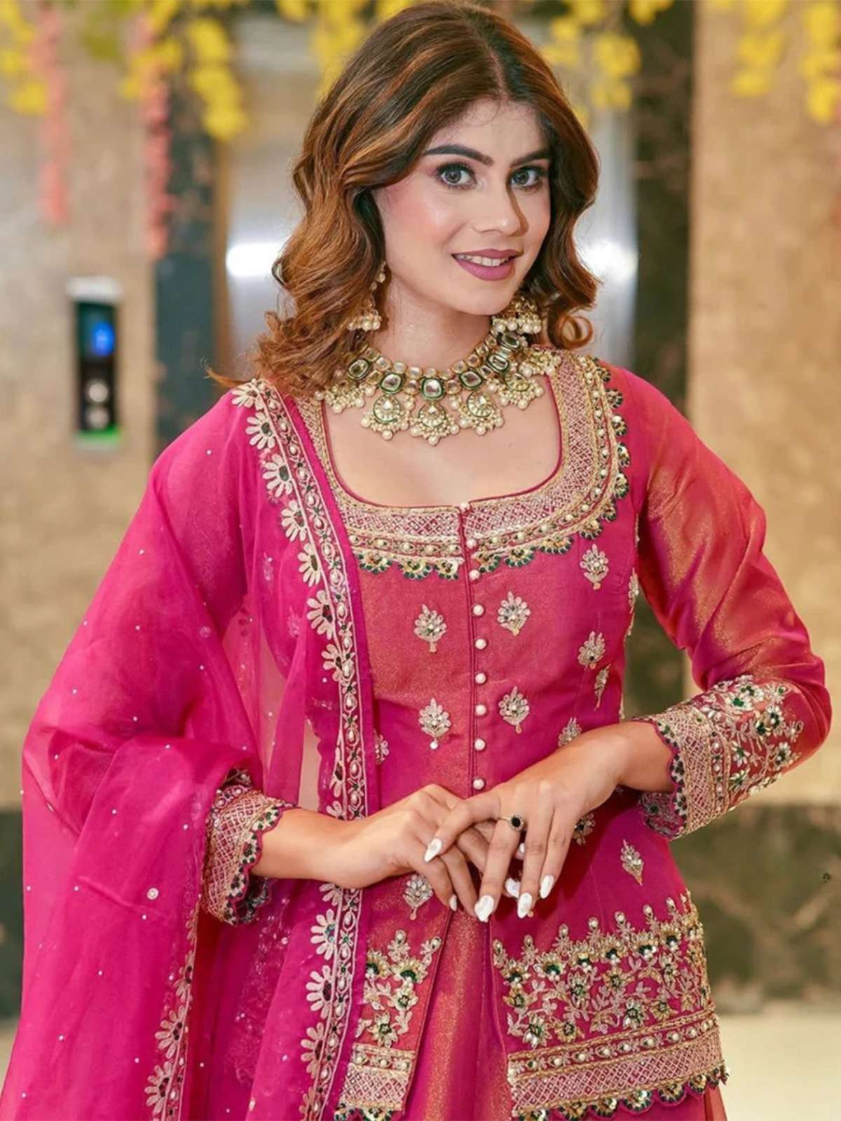 Arya Rani Pink Lehenga choli collection manufacturers surat 