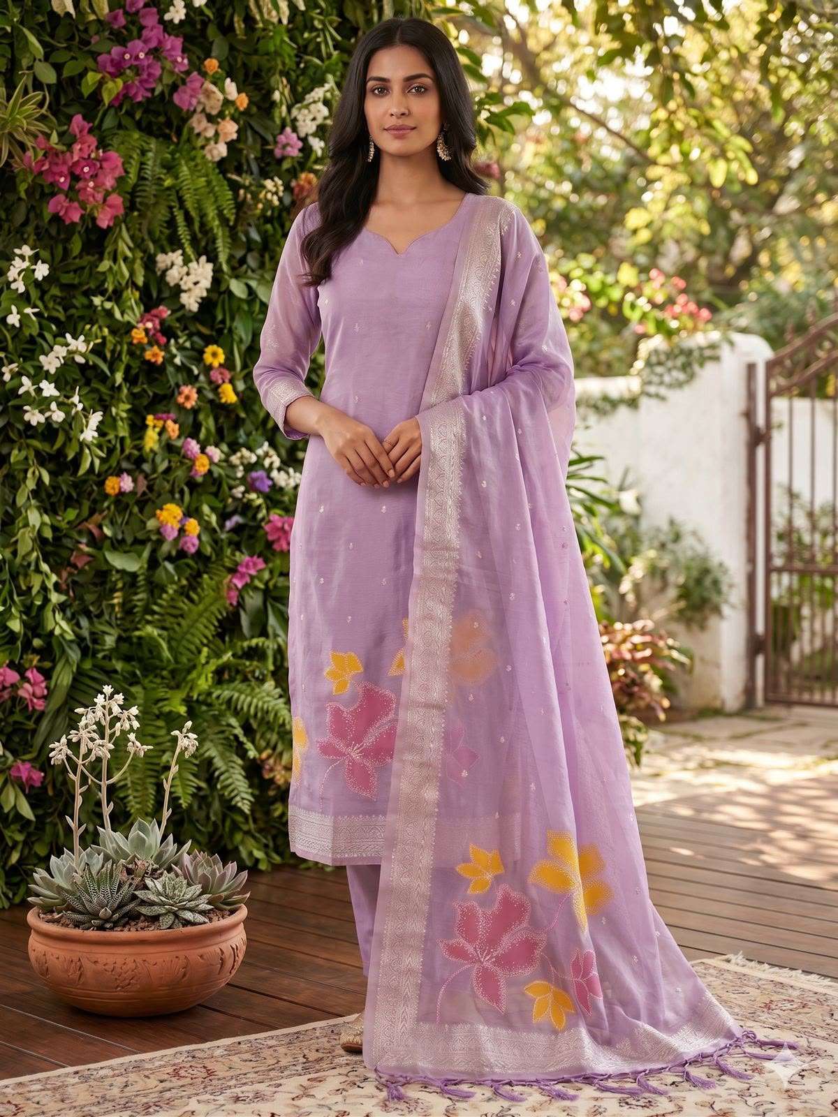 BANARASI ZARI WEAVING  Kurti collection manufacturers surat 