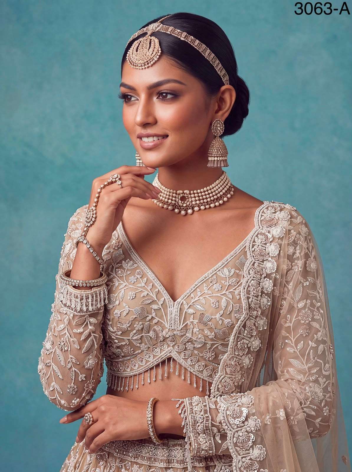 Bridal Lehenga 3063 by Anjani Art Lehenga choli collection manufacturers surat 