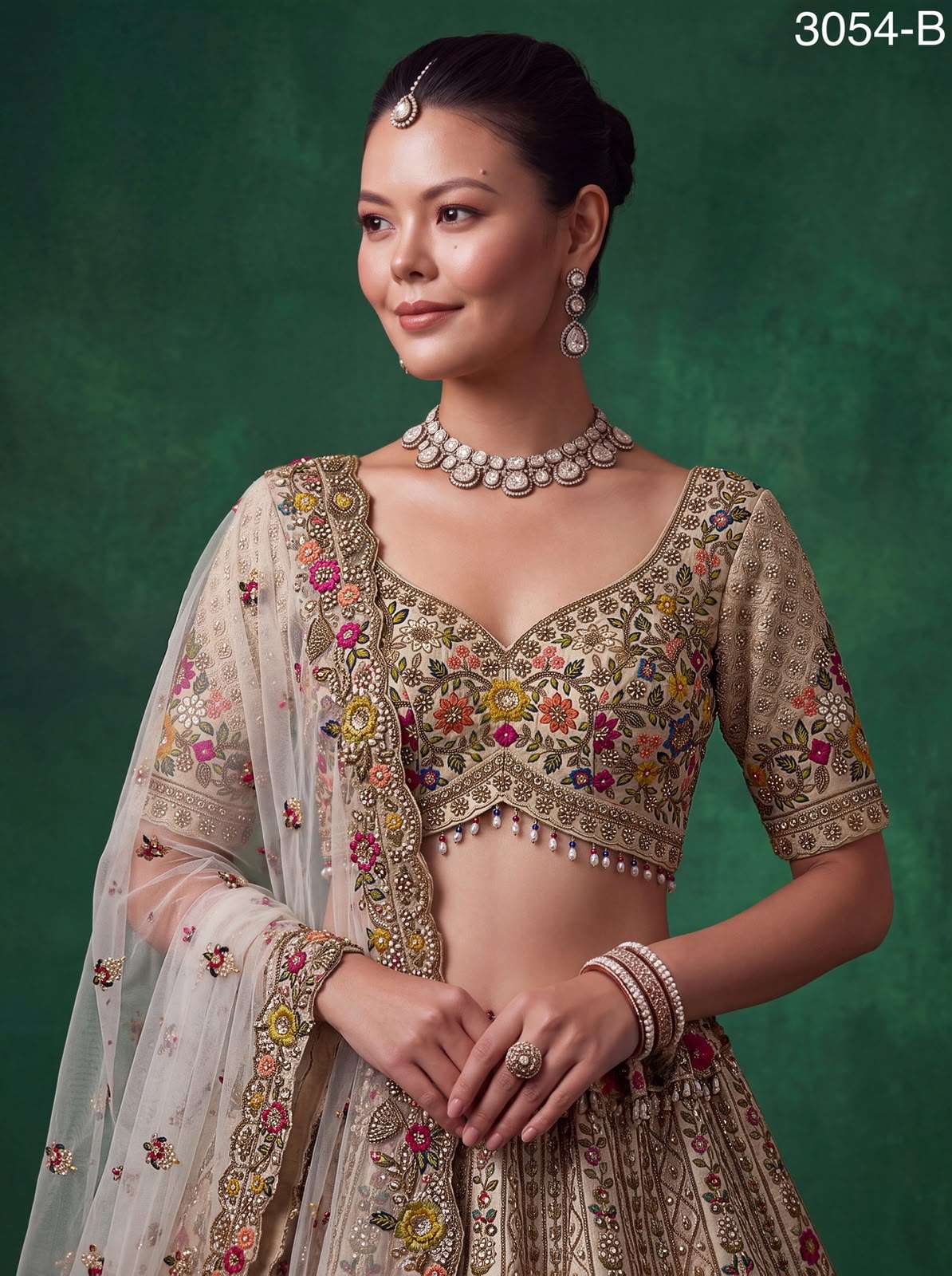 Code 3054 traditional lehenga choli collection manufacturers surat 