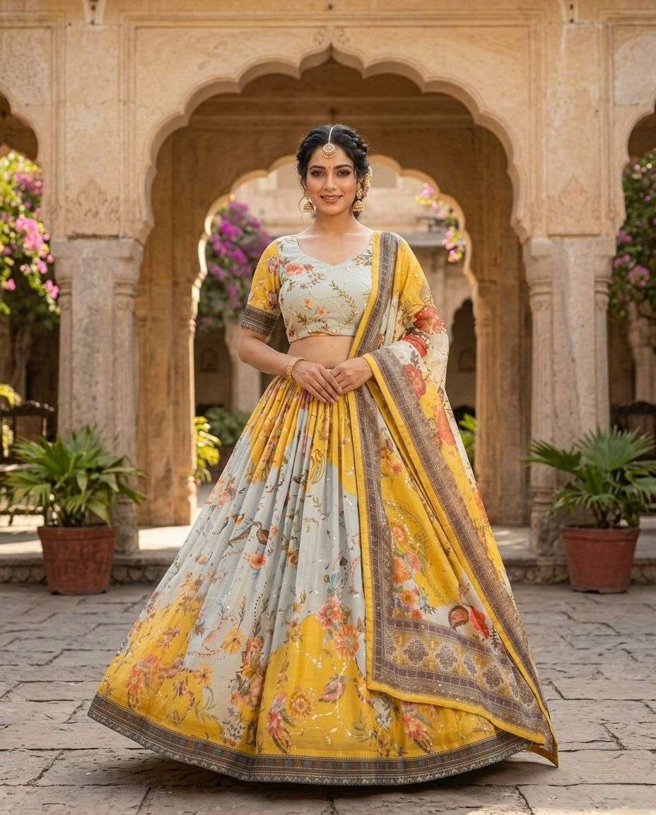 Code KA 5072 lehenga choli collection manufacturers surat 