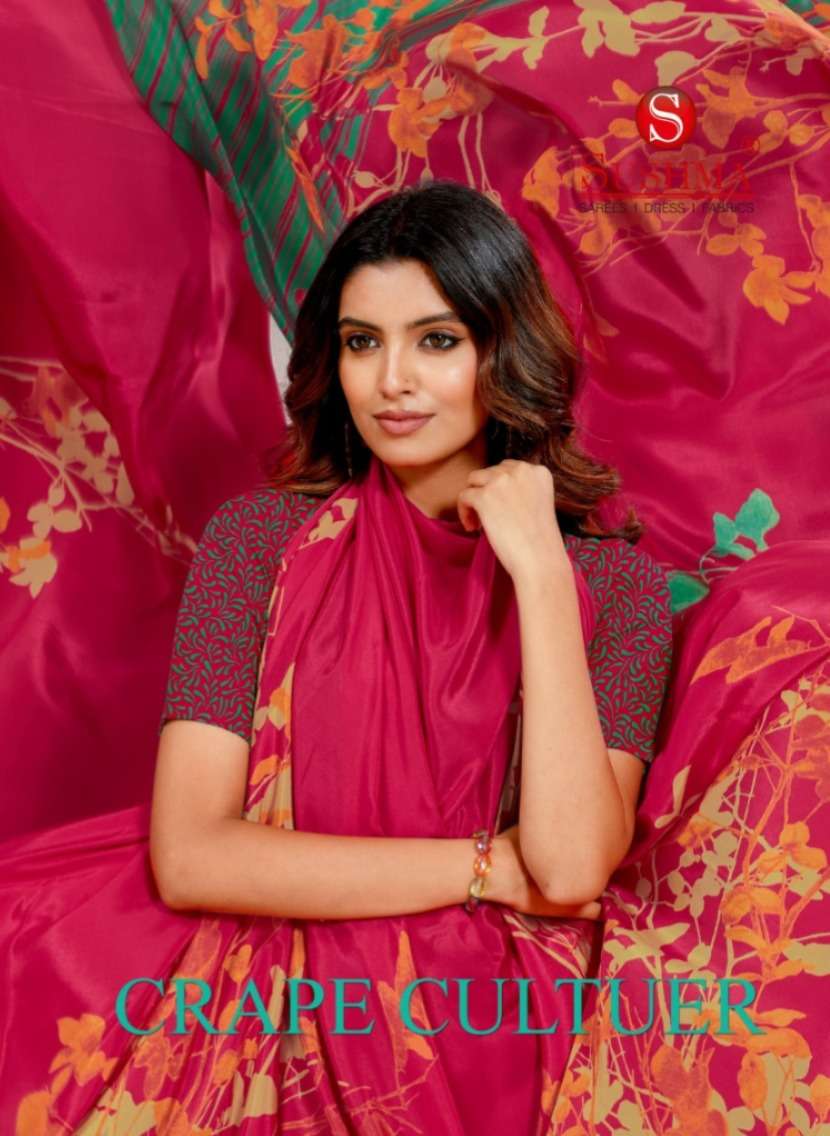 CRAPE CULTURE by SUSHMA saree Collection manufacturer surat 