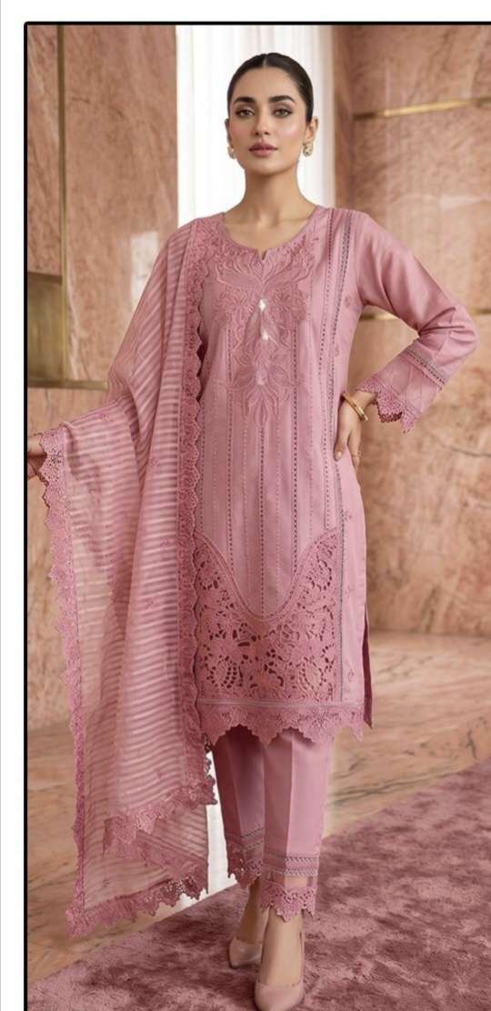 HF 598 A by Hoor Tex suit collection manufacturers surat 