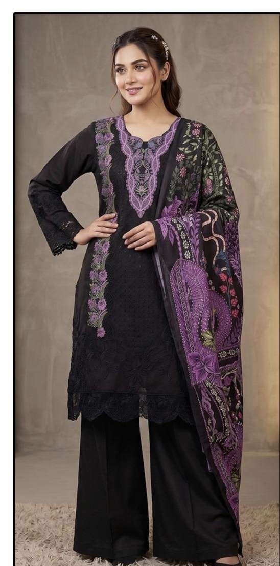 HF 887 by Hoor Tex suit collection manufacturers surat 