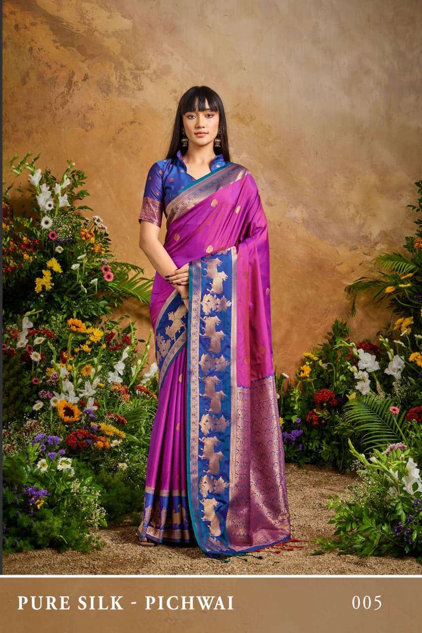 PICHWAI PURE SILK saree Collection manufacturer surat 