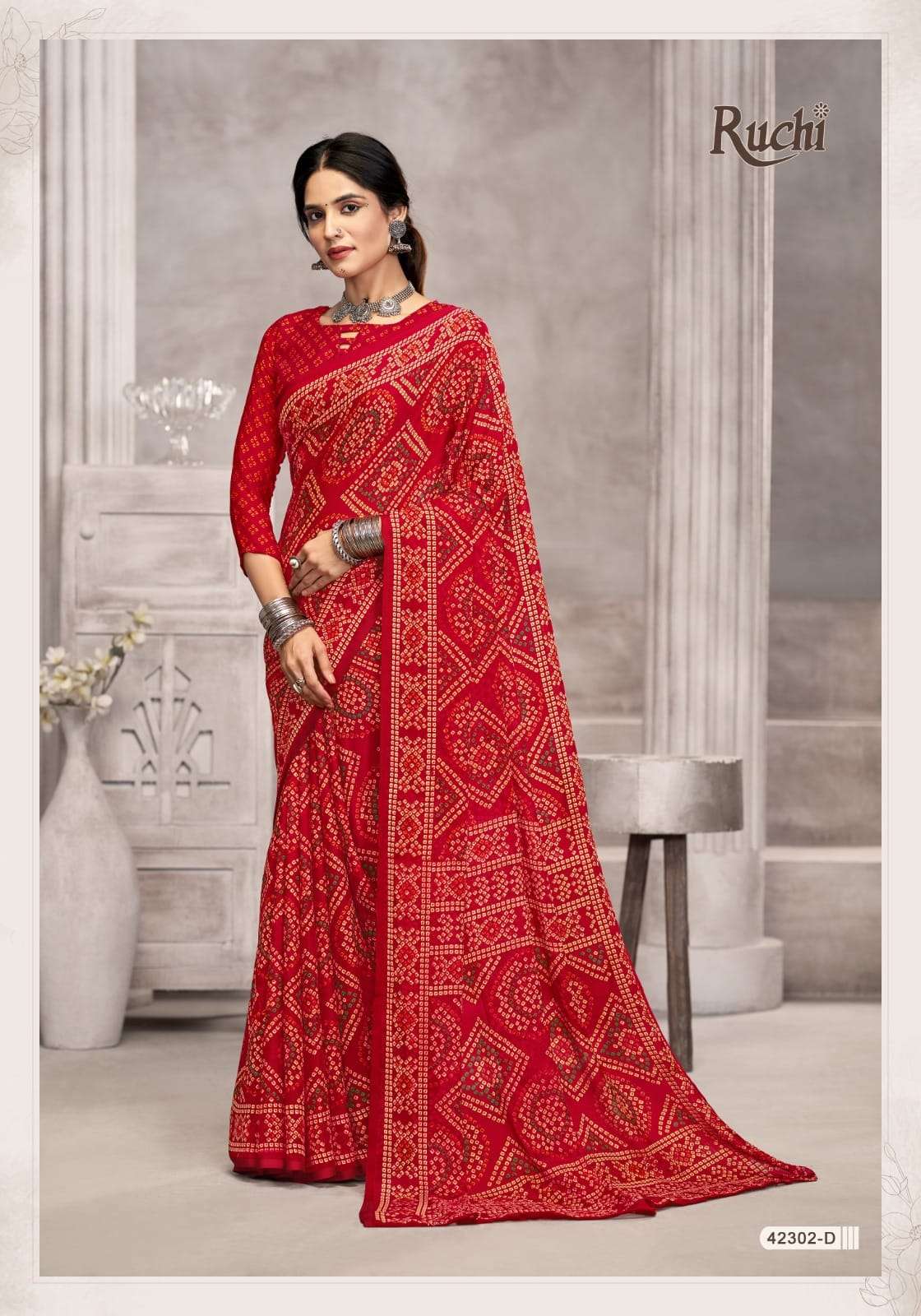 SUPER STAR CHIFFON by RUCHI SAREE collection manufacturers surat 