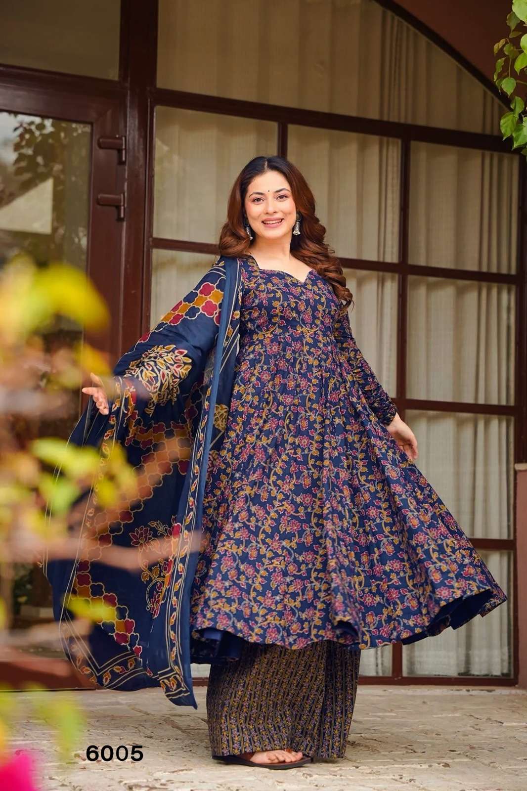 Vyoma vol 6 design 6001 to 6006 by lucaya kurti collection manufacturers surat 