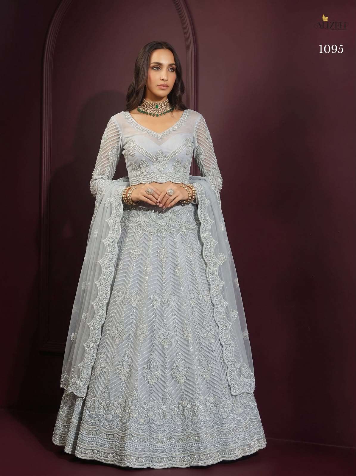 1091 1095 by ALIZEH lehenga choli collection manufacturers surat 