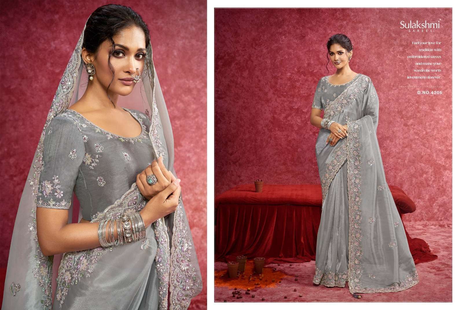 Ambika by  Sulakshmi saree Collection manufacturer surat 