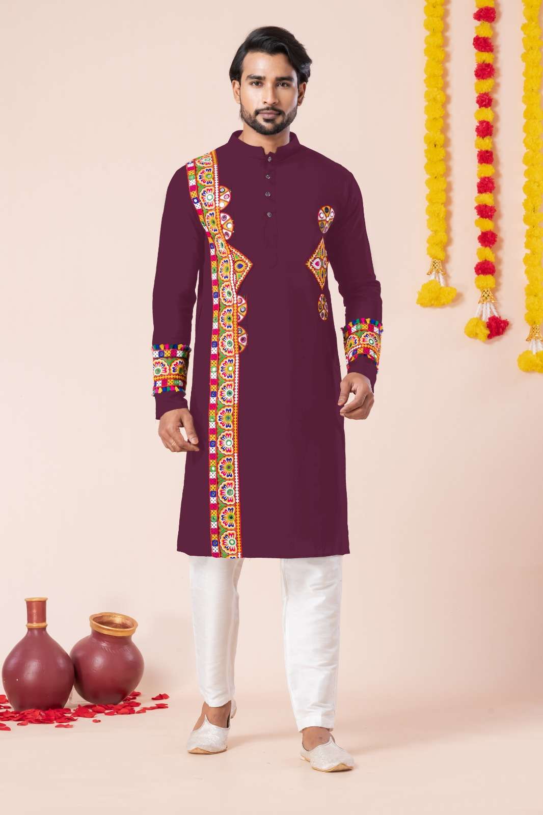 Cat No Vol 47  Navratri Special Men's Wear Kurta Pajama collection manufacturers surat 