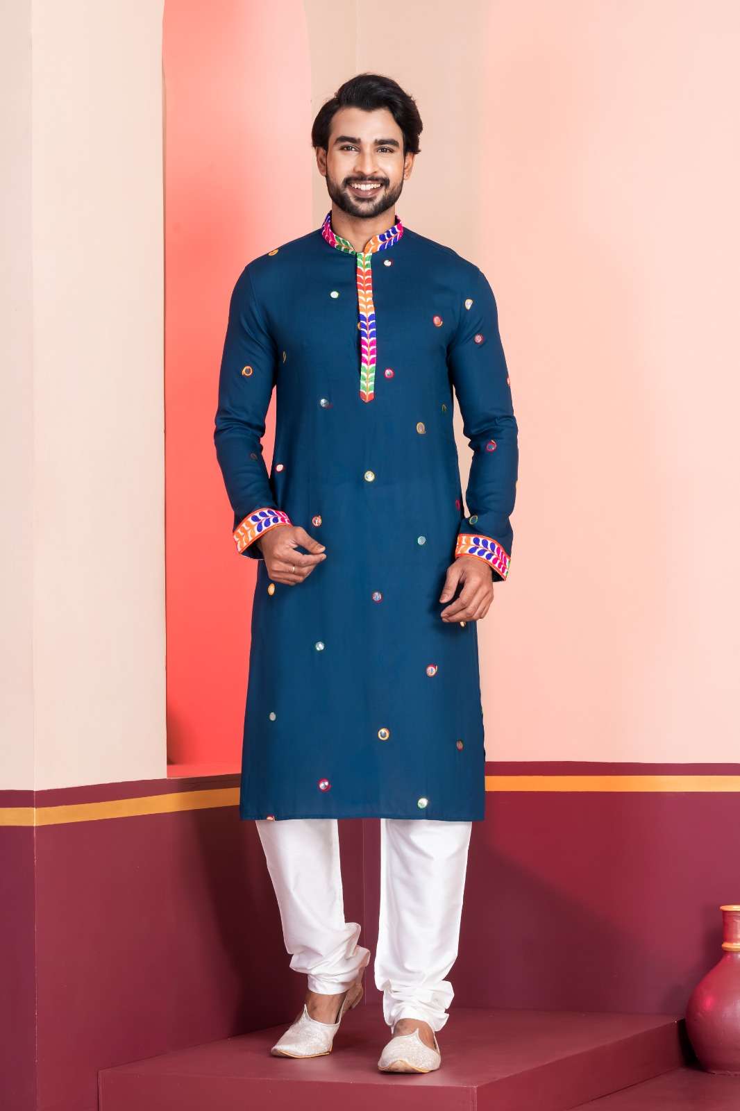 Cat No13311 Navratri Special Men's Wear Kurta Pajama collection manufacturers surat 