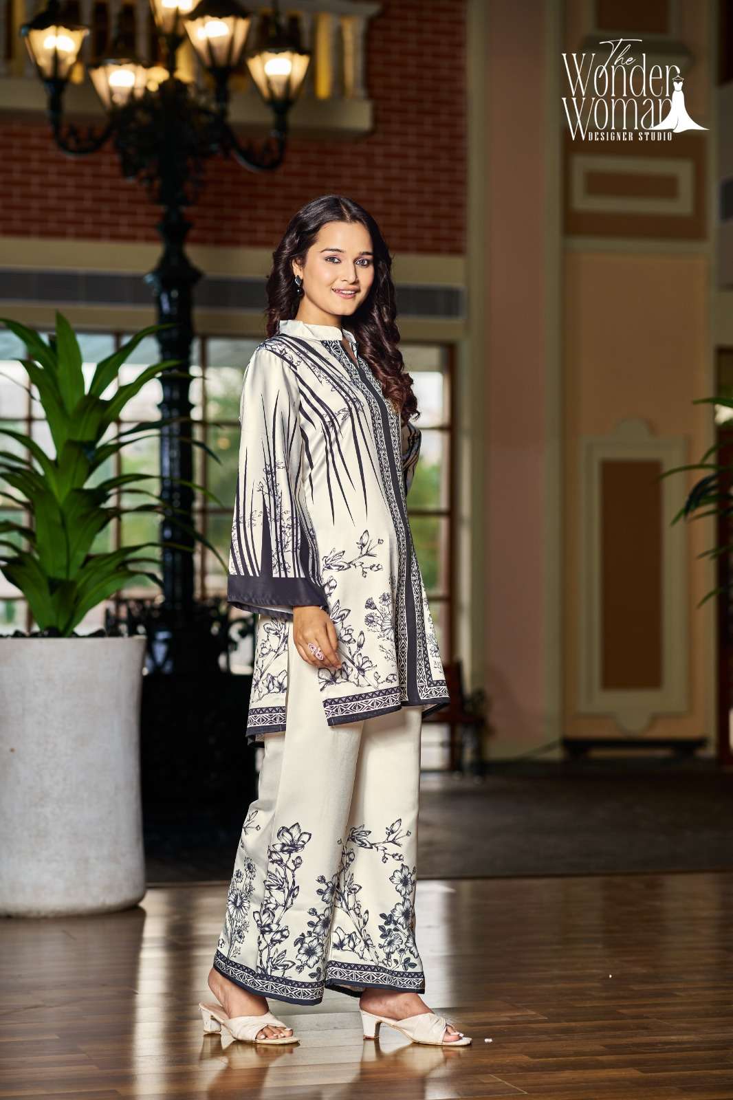 Mother Code W 2104 Mother Daughter Twinning  Cord set collection manufacturers surat 