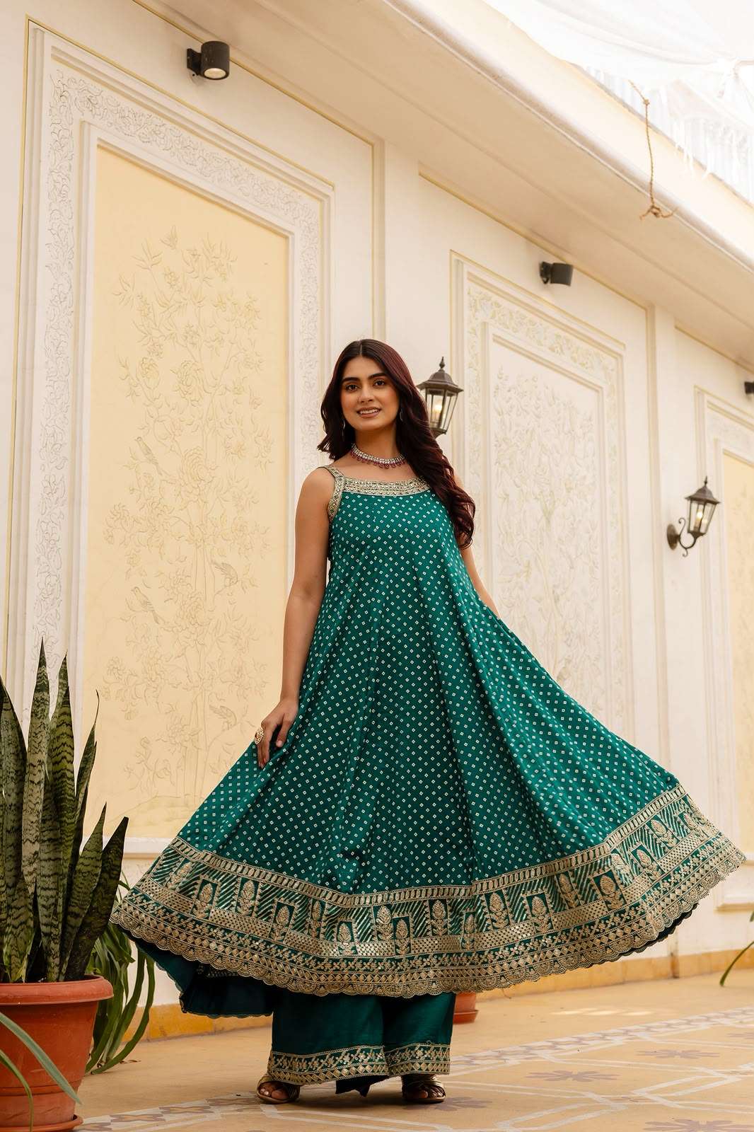 RR 46 BANDHANI VICHITRA SILK gown collection manufacturers surat 