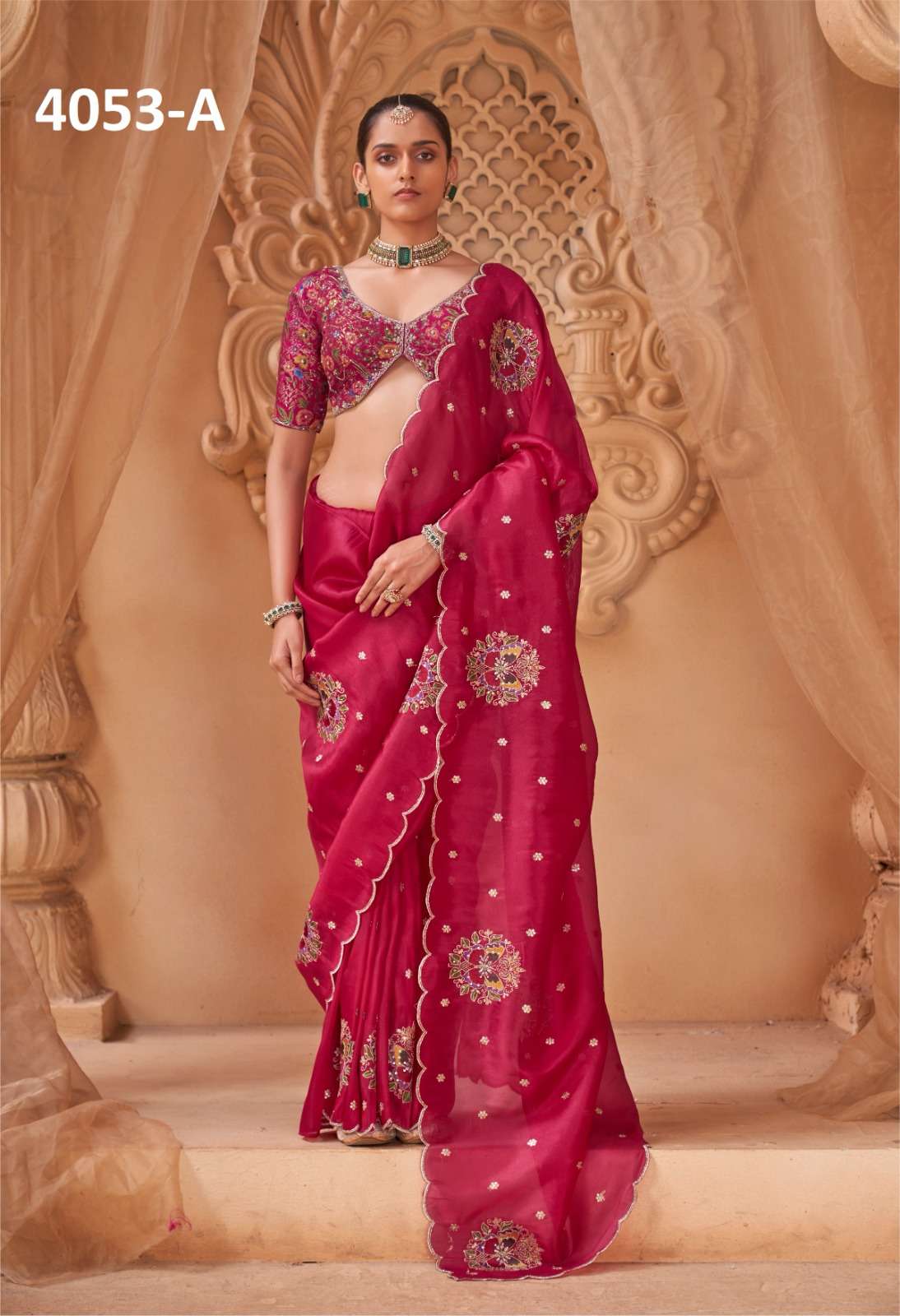 SERIES 4053 by MANJULA FASHION saree Collection manufacturer surat 