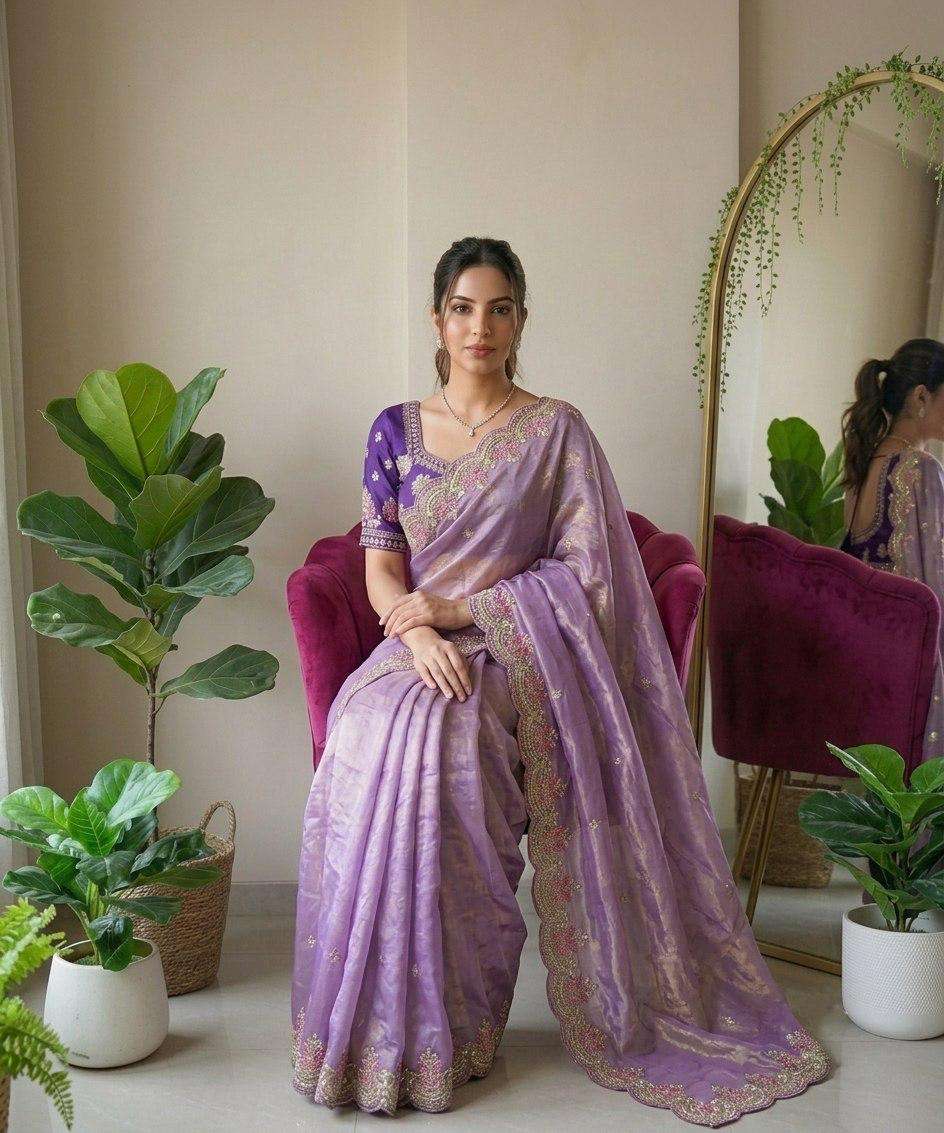 Shukla 2 Saree Designer Wedding Party Wear Soft  Fendy Satin silk Saree collection manufacturers sur...