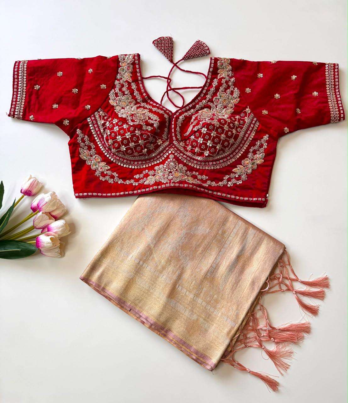 Soft Silk Jaquard Weaving Saree collection manufacturers surat 