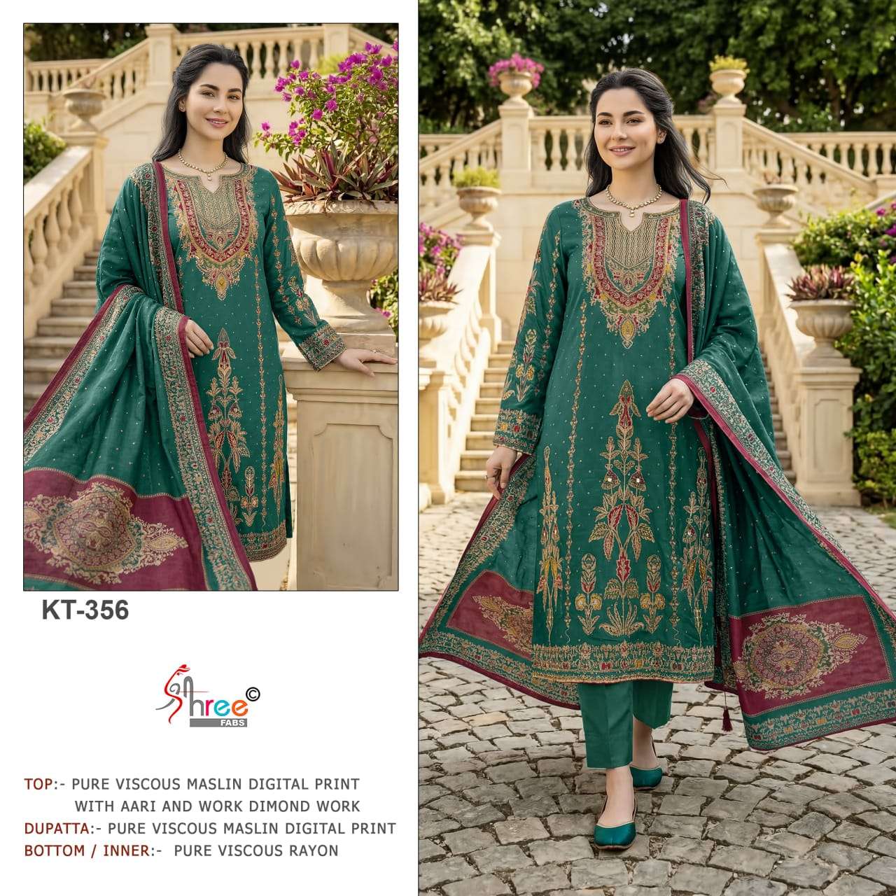 Kt-356 shree fab BY wholesale manufacturers surat
