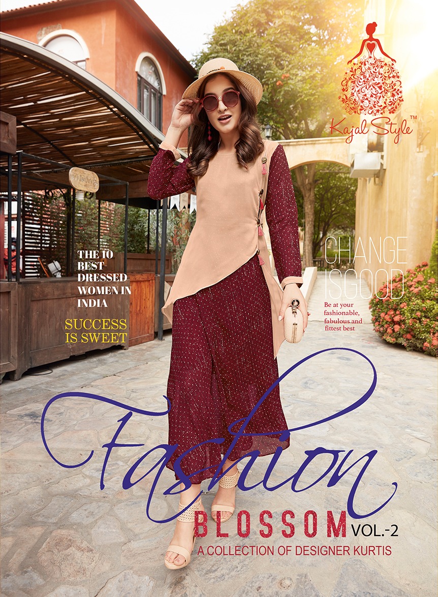 Kajal Style F Blossom Vol 2 2001 To 2010 Series Fancy Weight Less Georgette Kurties Collection Full ...